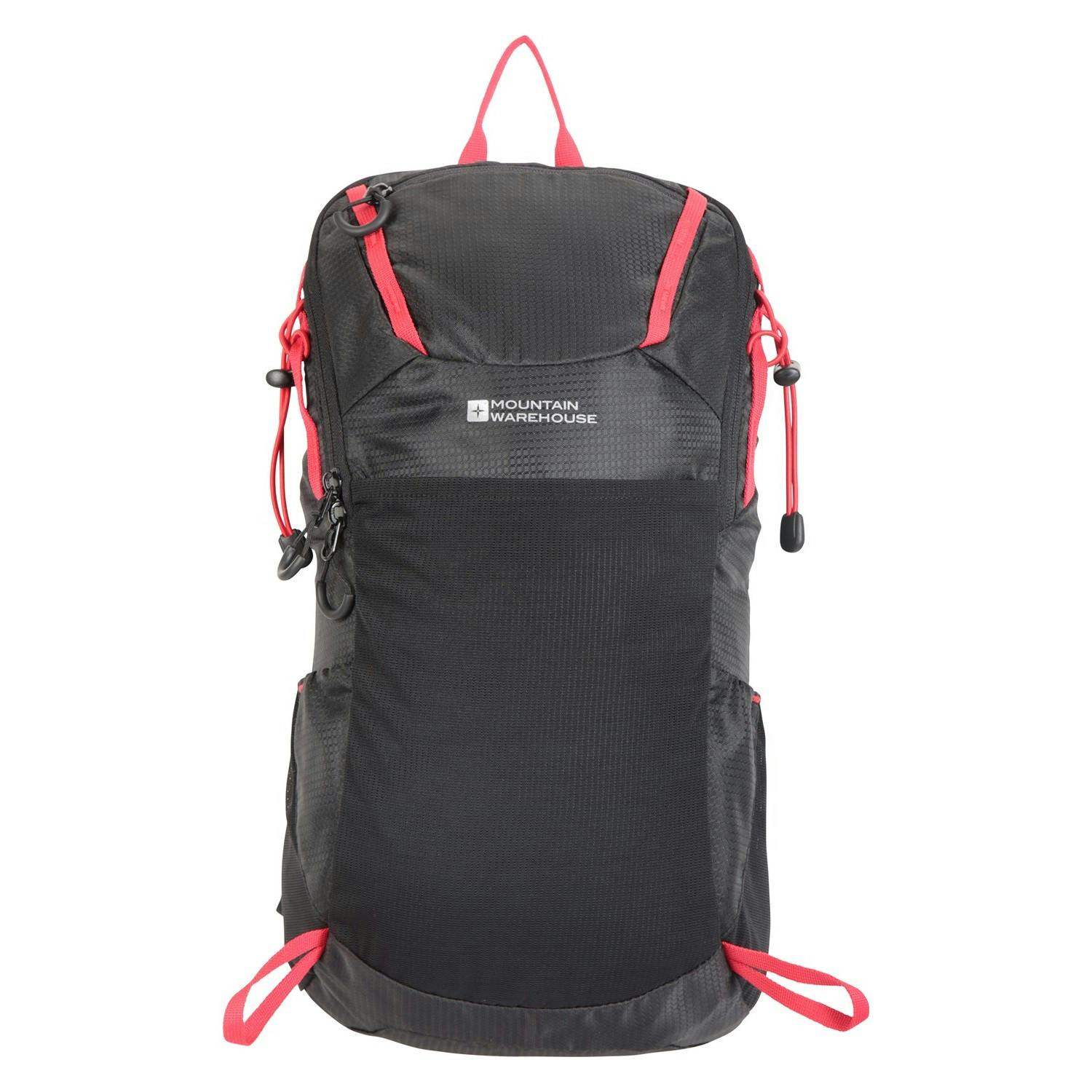 Mountain Warehouse Black/Red Inca 18L Backpack - One Size