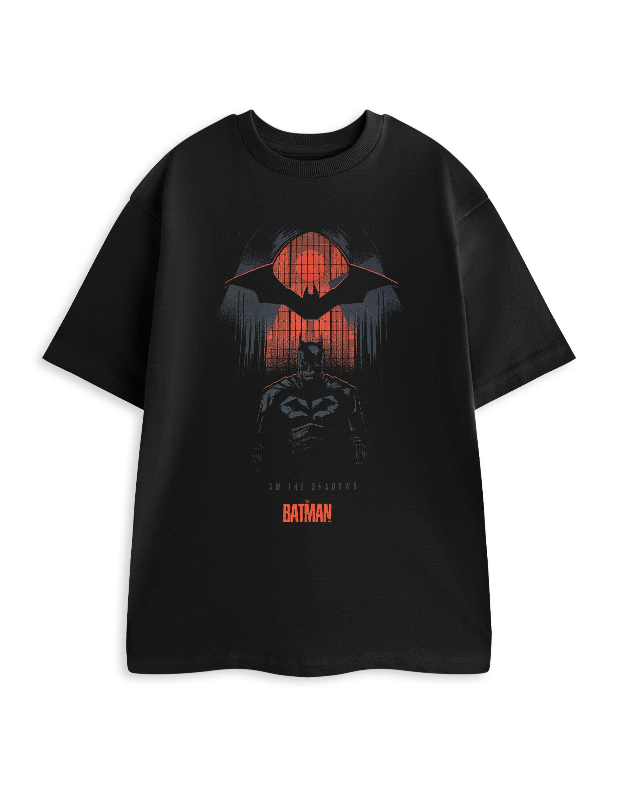 Vanilla Underground Unisex Black Dc Comics The Batman I Am The Shadow Short Sleeved T-Shirt - XX-Large