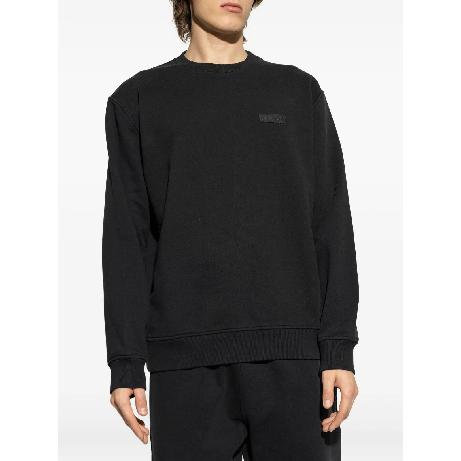 Givenchy Black Logo Patch Sweatshirt In - Xl