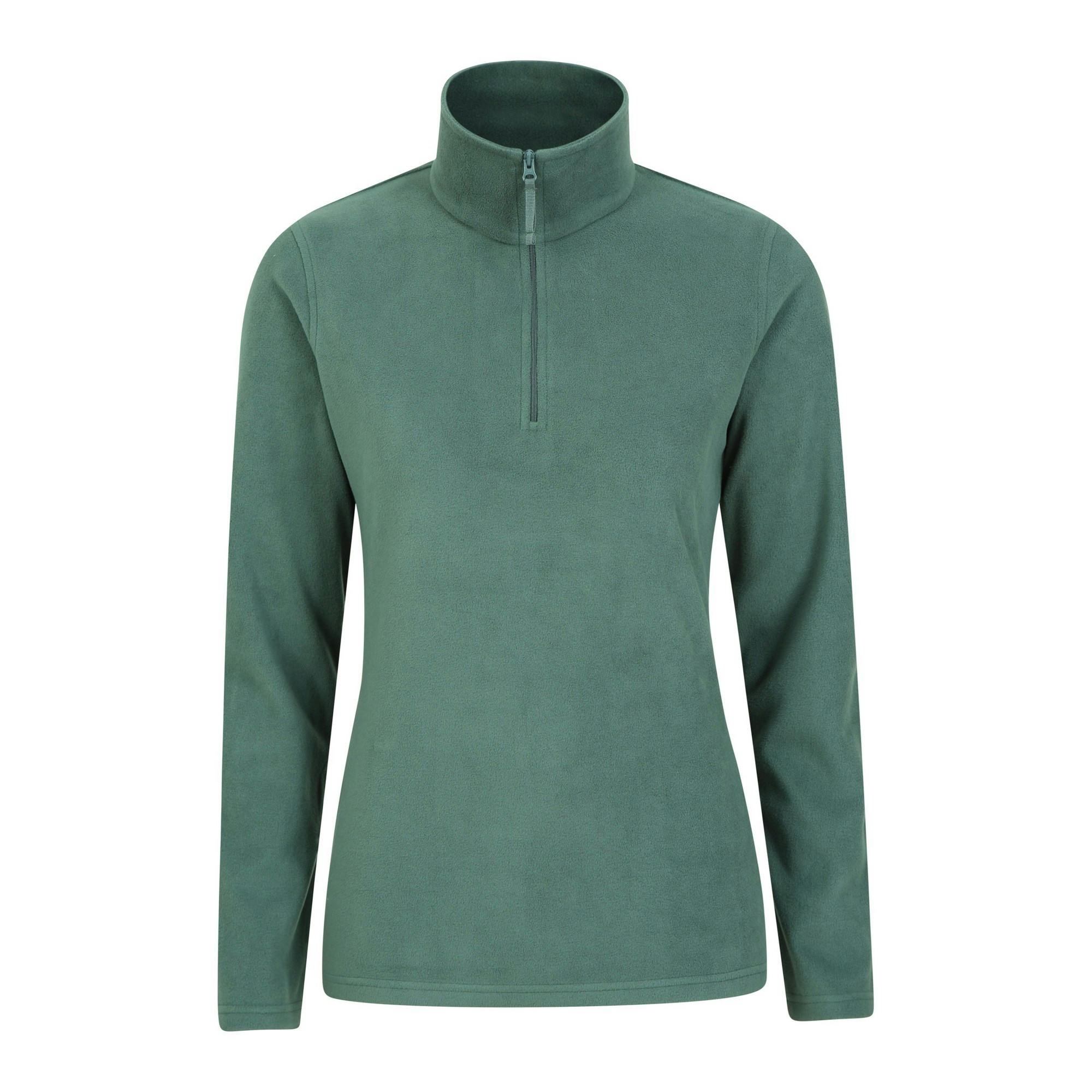 Mountain Warehouse Women's Camber Ii Fleece Top - Khaki - Xxs - Khaki - 100% Polyester