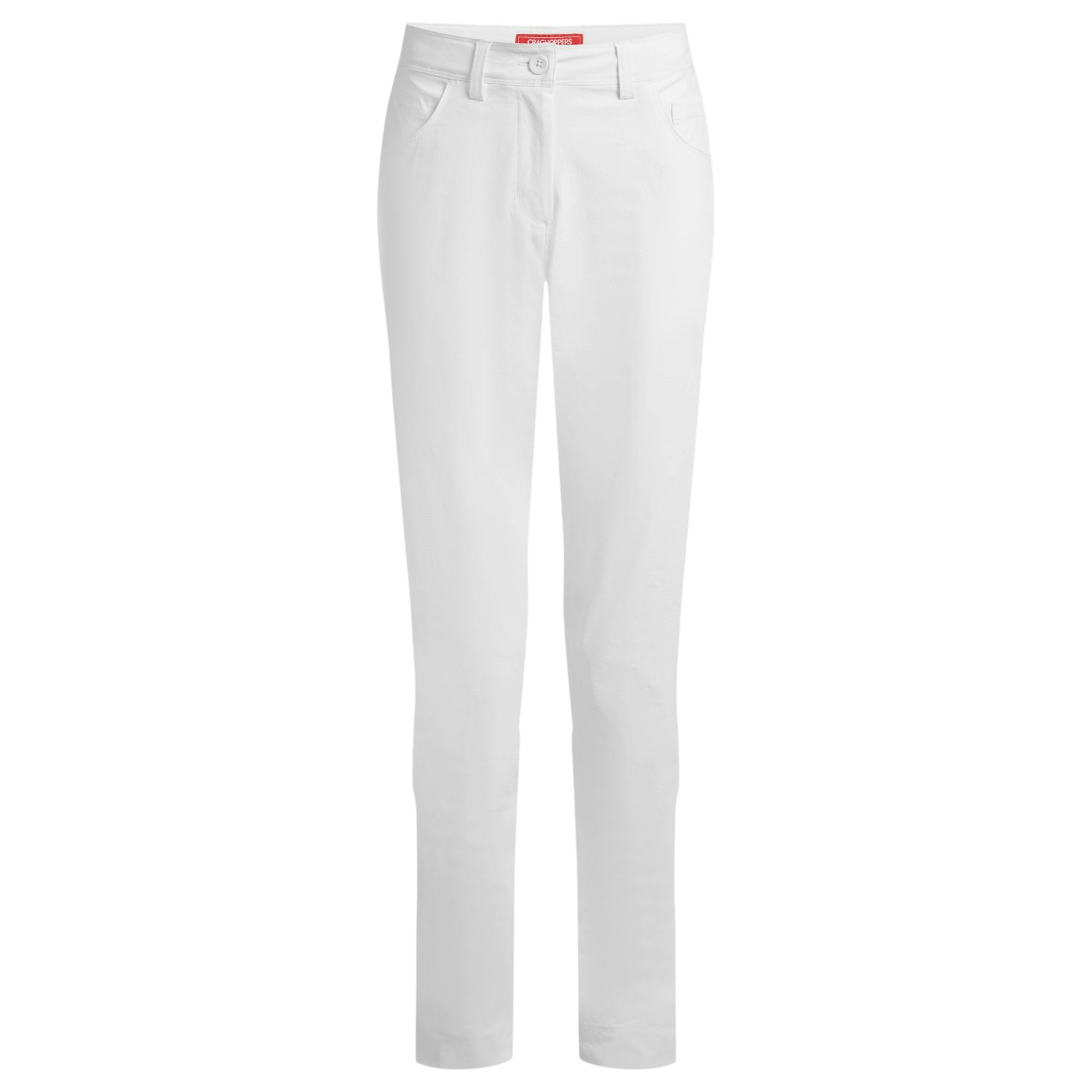 Craghoppers Women's White Milla Nosilife Hiking Trousers - 18 Uk R - 100% Mixed