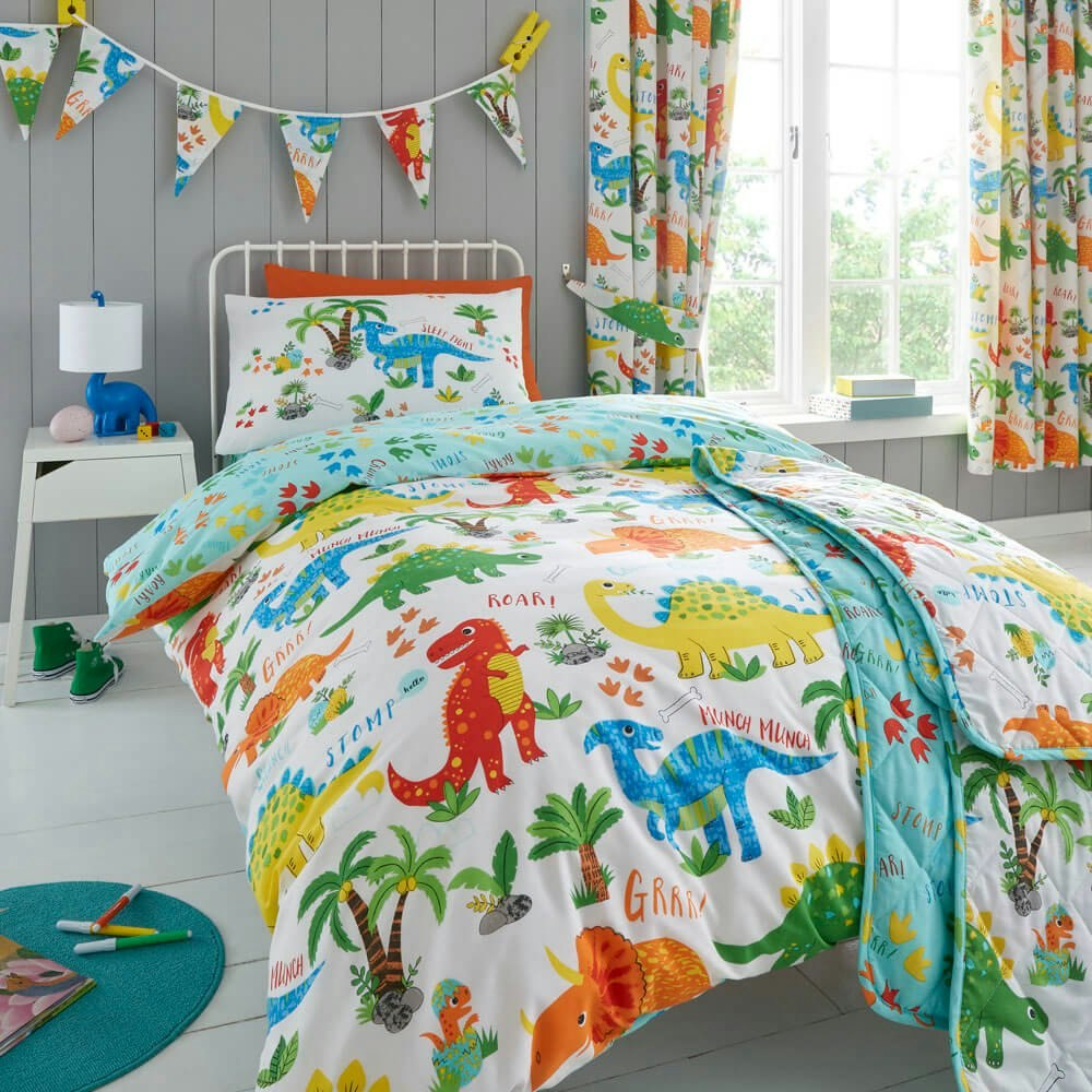 Happy Linen Company Dinky Dinosaur Bedding Set - Toddler