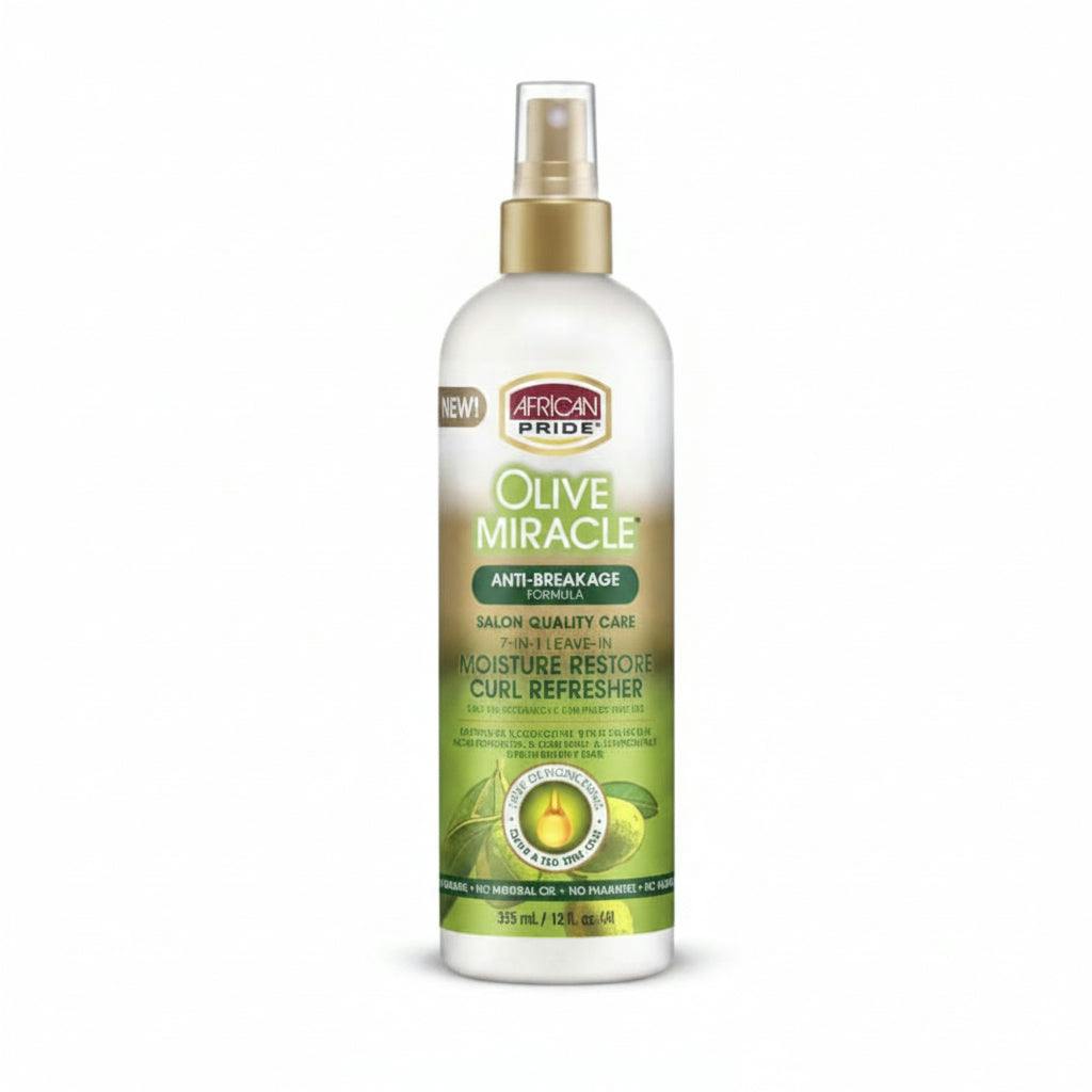 African Pride Olive Miracle 7-In-1 Curl Refresher 12Oz