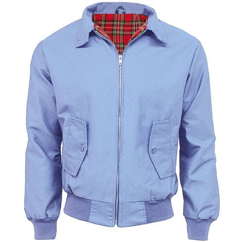 Coolandnew Sky Blue Classic Harrington Jackets - Made In The Uk - Xl