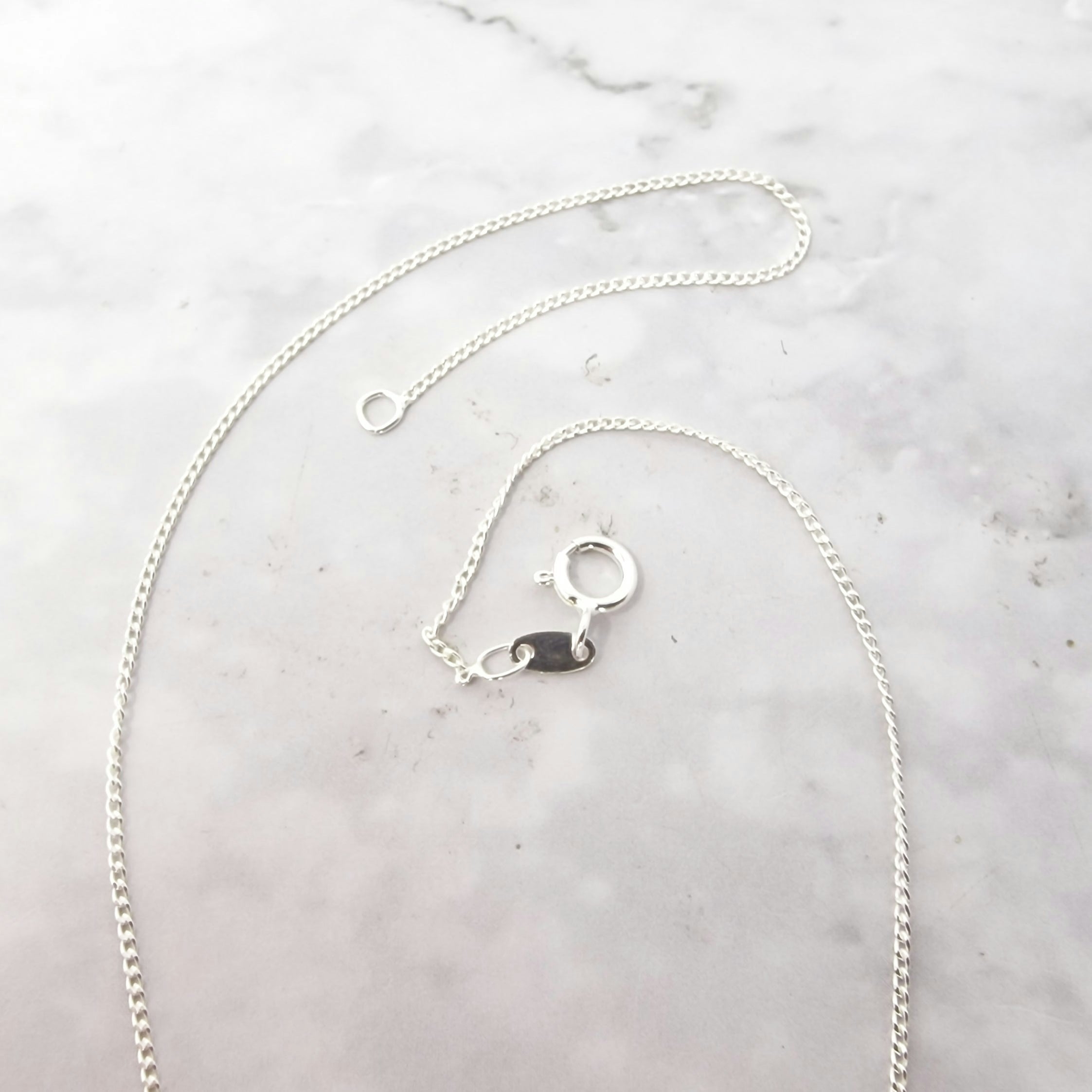 Harfi Silver Sapphire September Birthstone Necklace