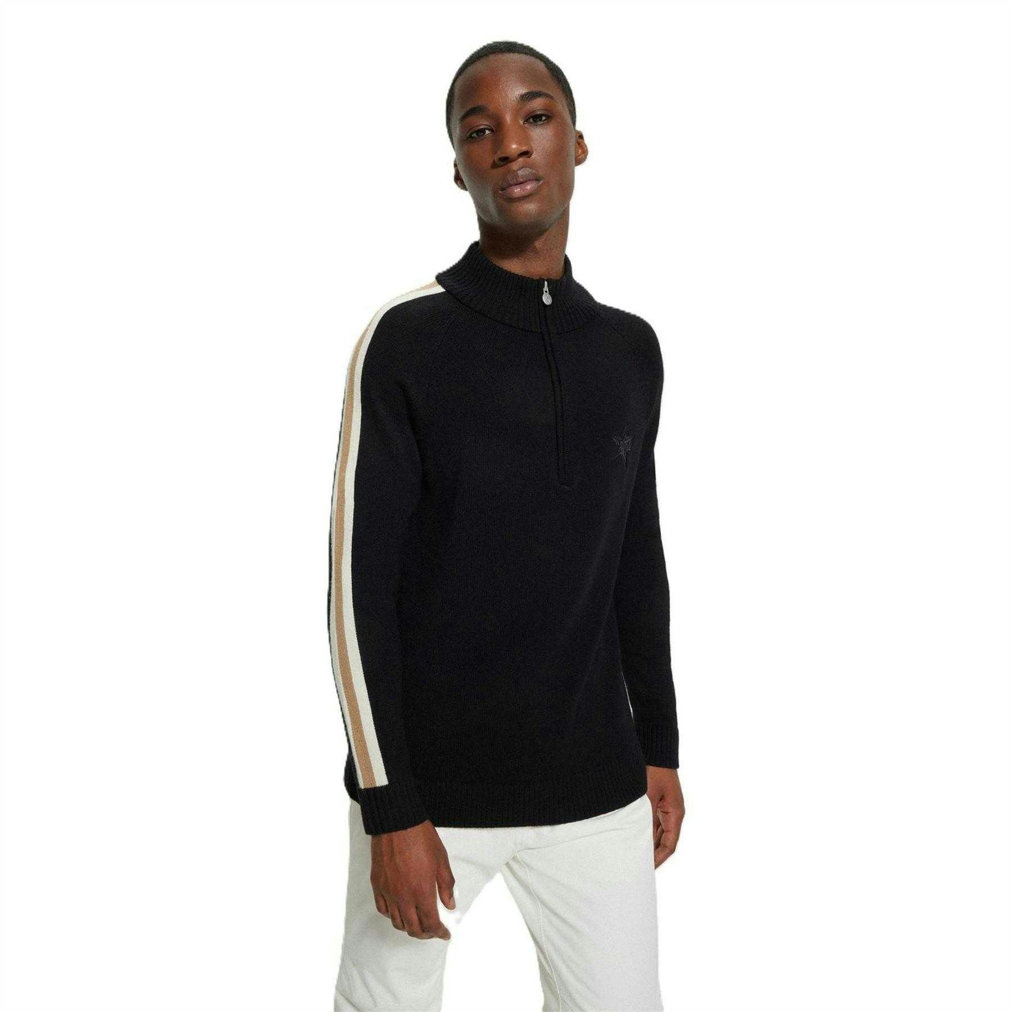 Boss Men's Black Regular Raglan Jumper - S - 100% Mixed