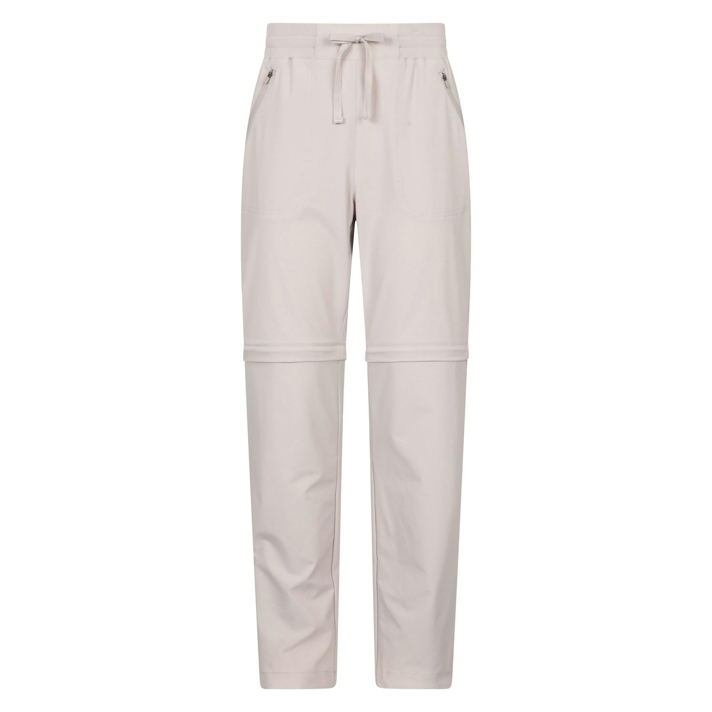 Mountain Warehouse Women's Beige / Explorer Zip-Off Trousers - 6 Uk - 100% Mixed