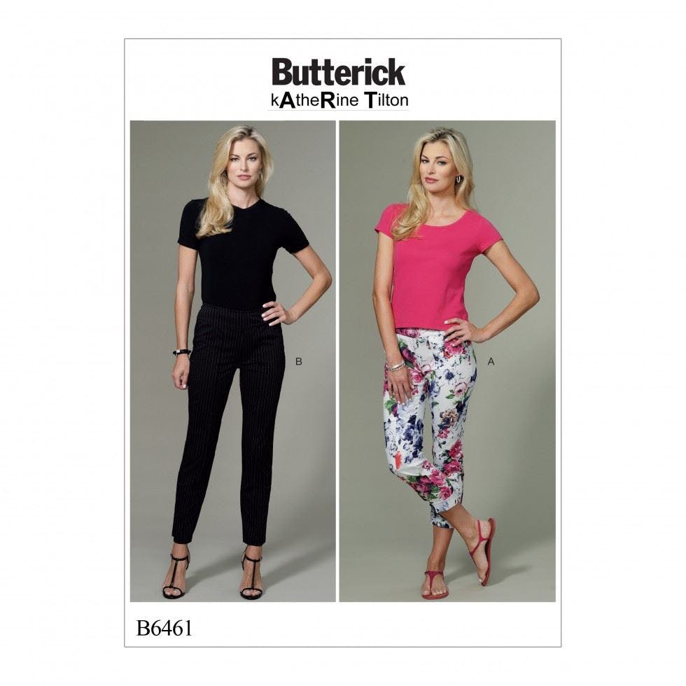 Butterick Women's Sewing Pattern 6461, Trousers For F5 (16-18-20-22-24) - Intermediate - F5 (16-18-20-22-24)