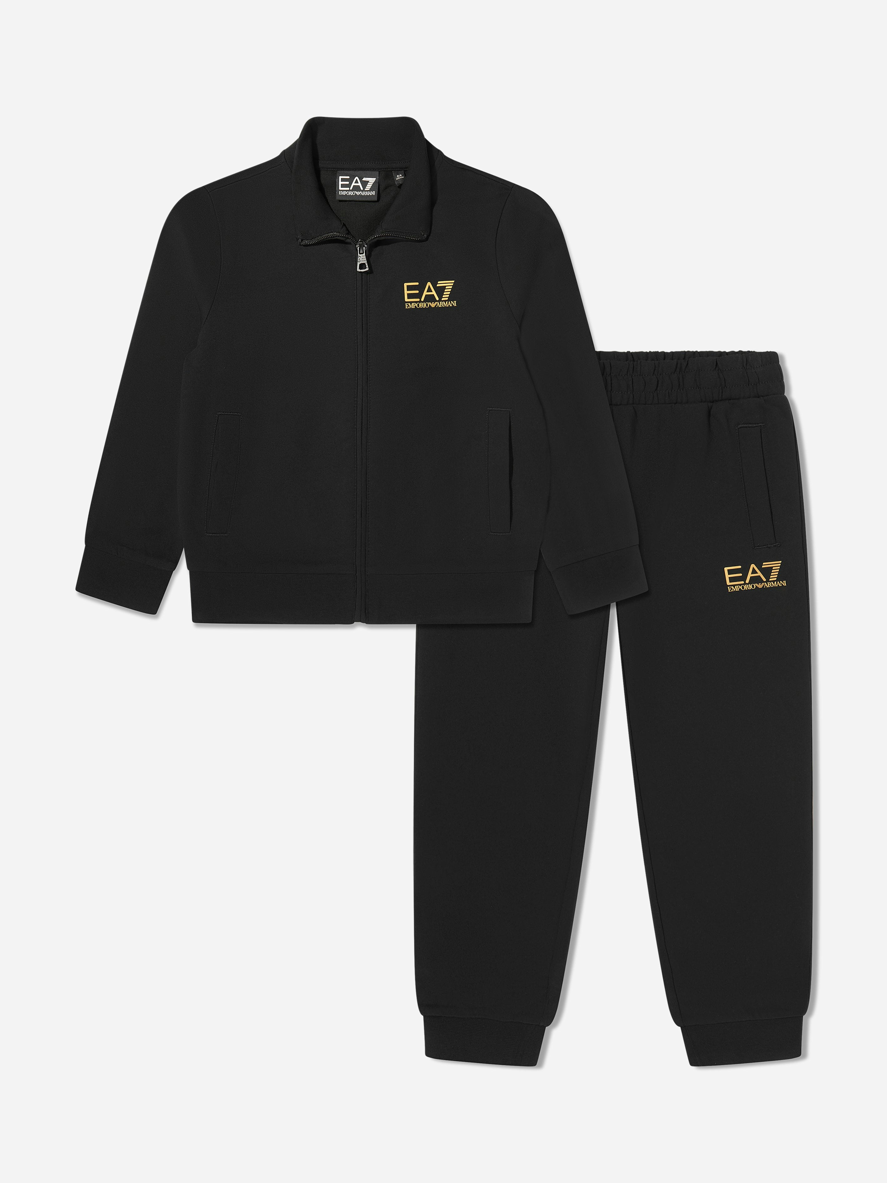 EA7 Emporio Armani Boys Tracksuit Black Size 16 Years - Image 2
