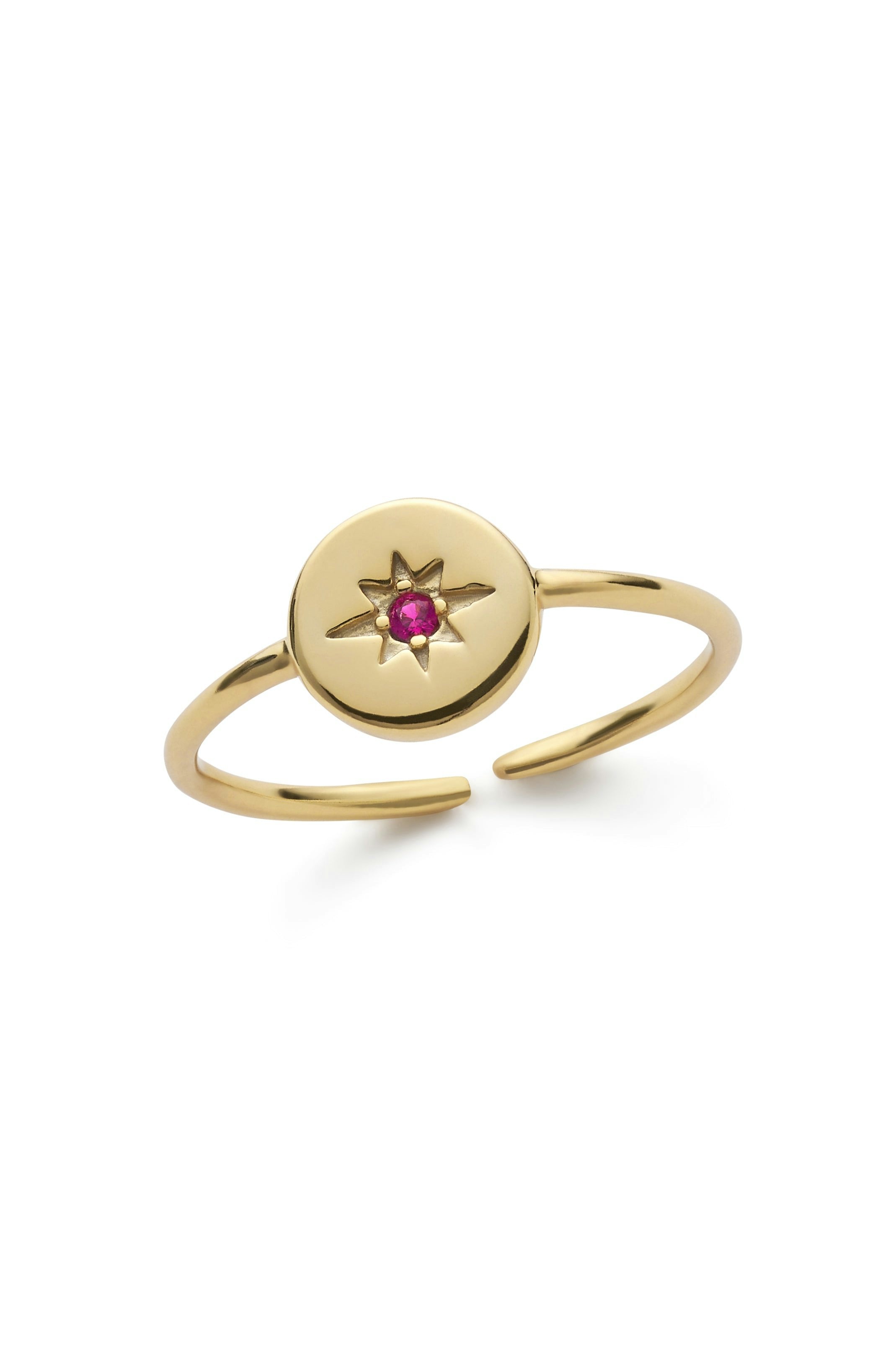 Elk & Bloom Gold Dainty Star 14K Stacking Ring - No Thank You