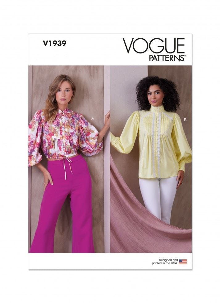 Vogue Women's Sewing Pattern 1939, Tops For B5 (8-10-12-14-16) - Advanced - B5 (8-10-12-14-16)