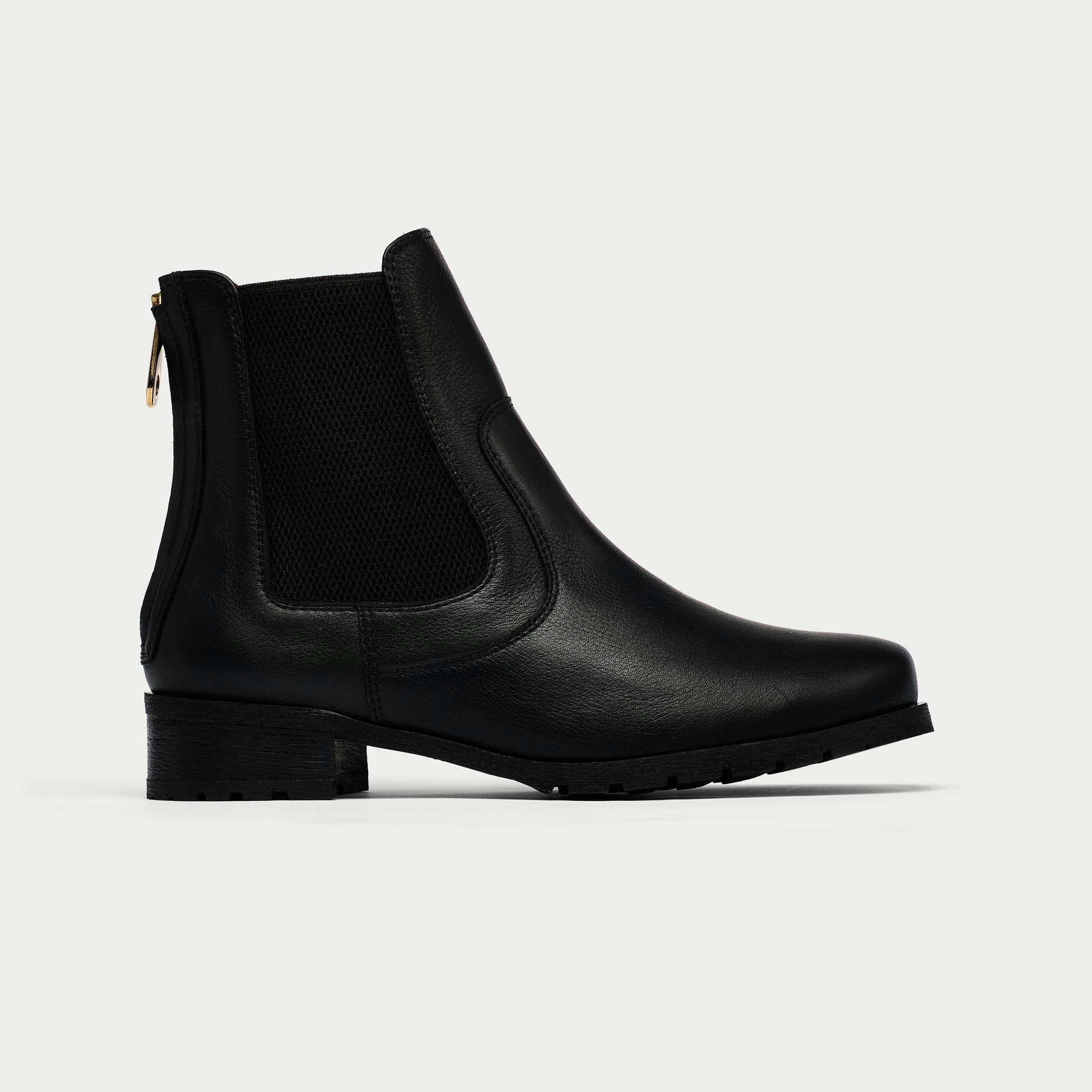 Calla Women's Black Alice Boots For Bunions & Wide Feet - Leather - Uk 3.5 / Eu 36.5