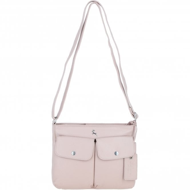 Ashwood Women's Silver Real Leather Crossbody Bag: Cardiff - One Size - Blush - Leather