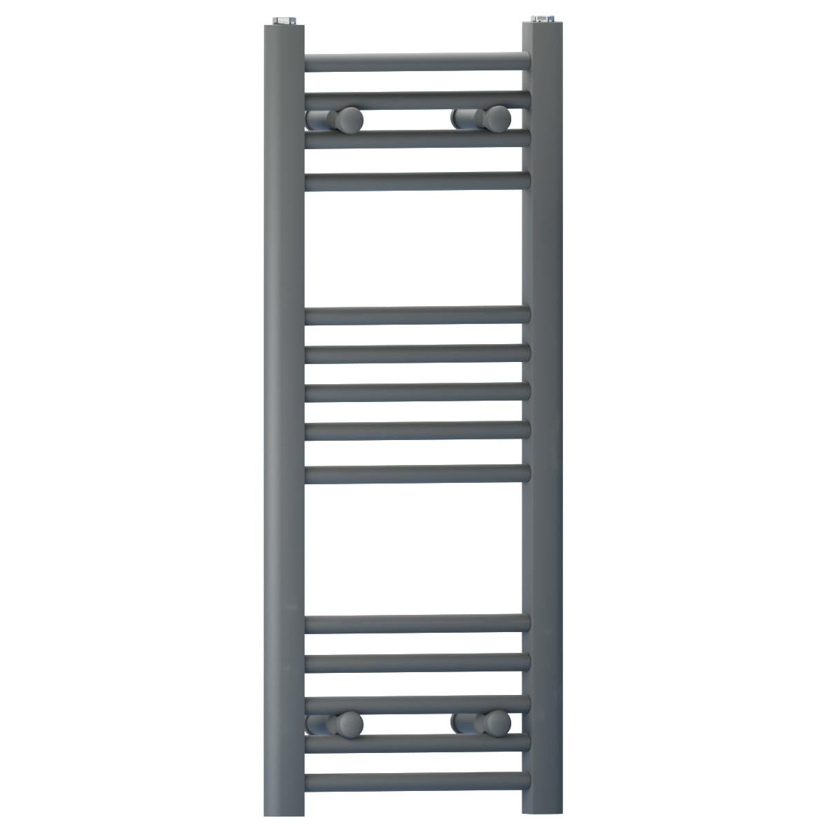 Myhomeware Anthracite/Grey 400Mm X 800Mm Heated Bathroom Towel Rail Radiator For Central Heating Elegant Designer In Uk