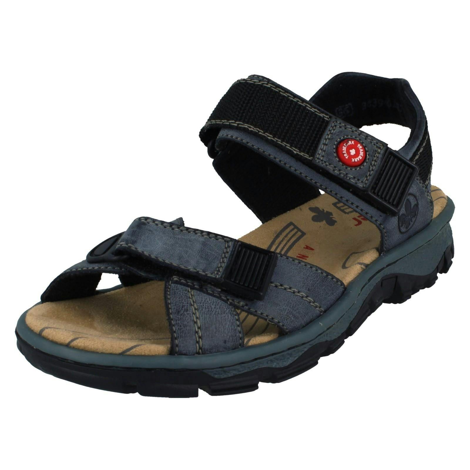 Rieker Women's Blue Sport Sandals 68851 - Uk 7.5