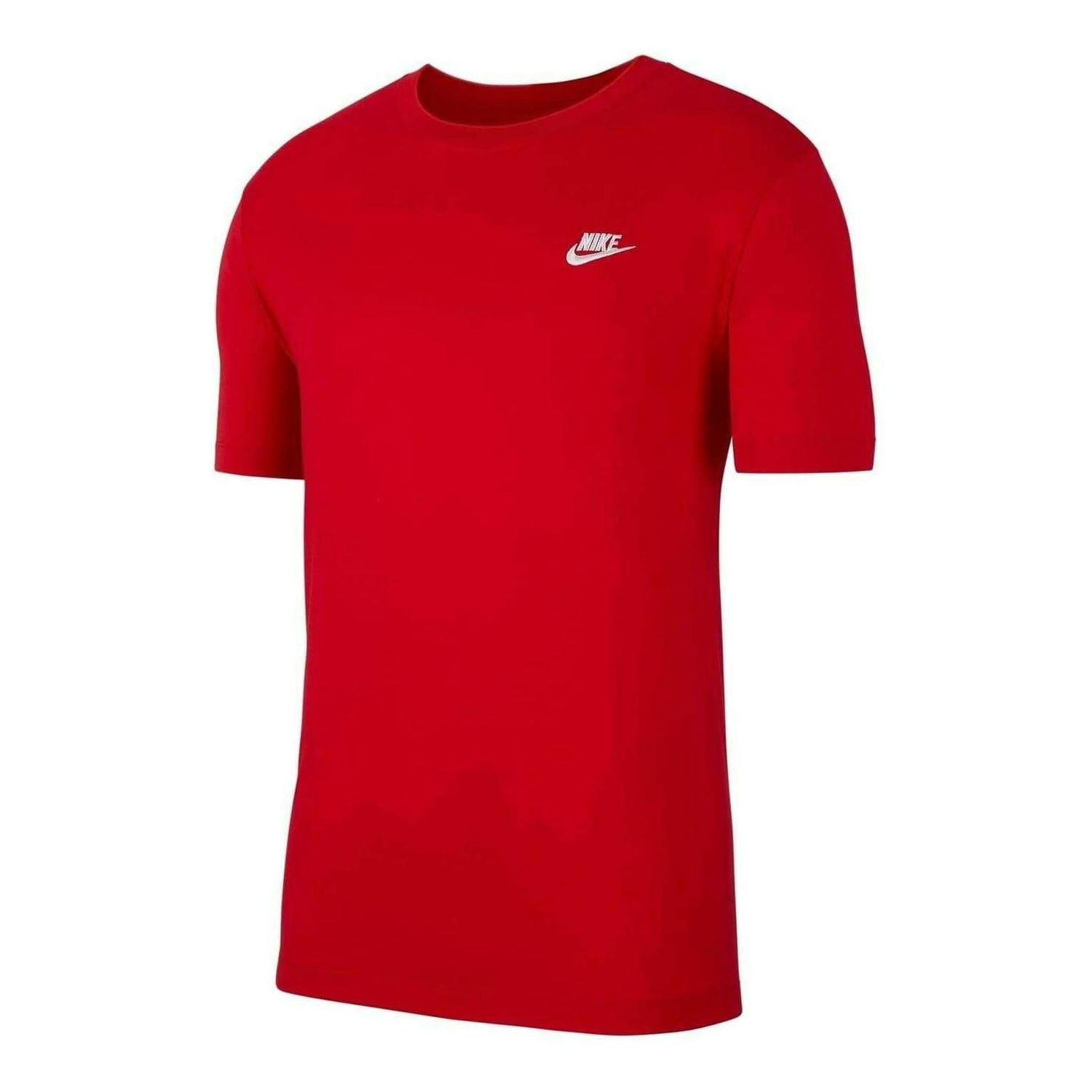 Nike Men's Red/White Club T-Shirt - Xs - 100% Cotton
