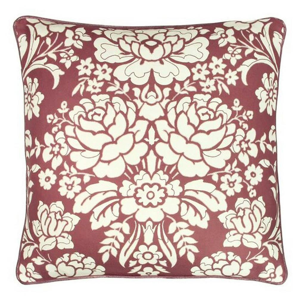 Rackhams Melrose Floral Cushion Cover - Mulberry - One Size - Mulberry - 100% Polyester