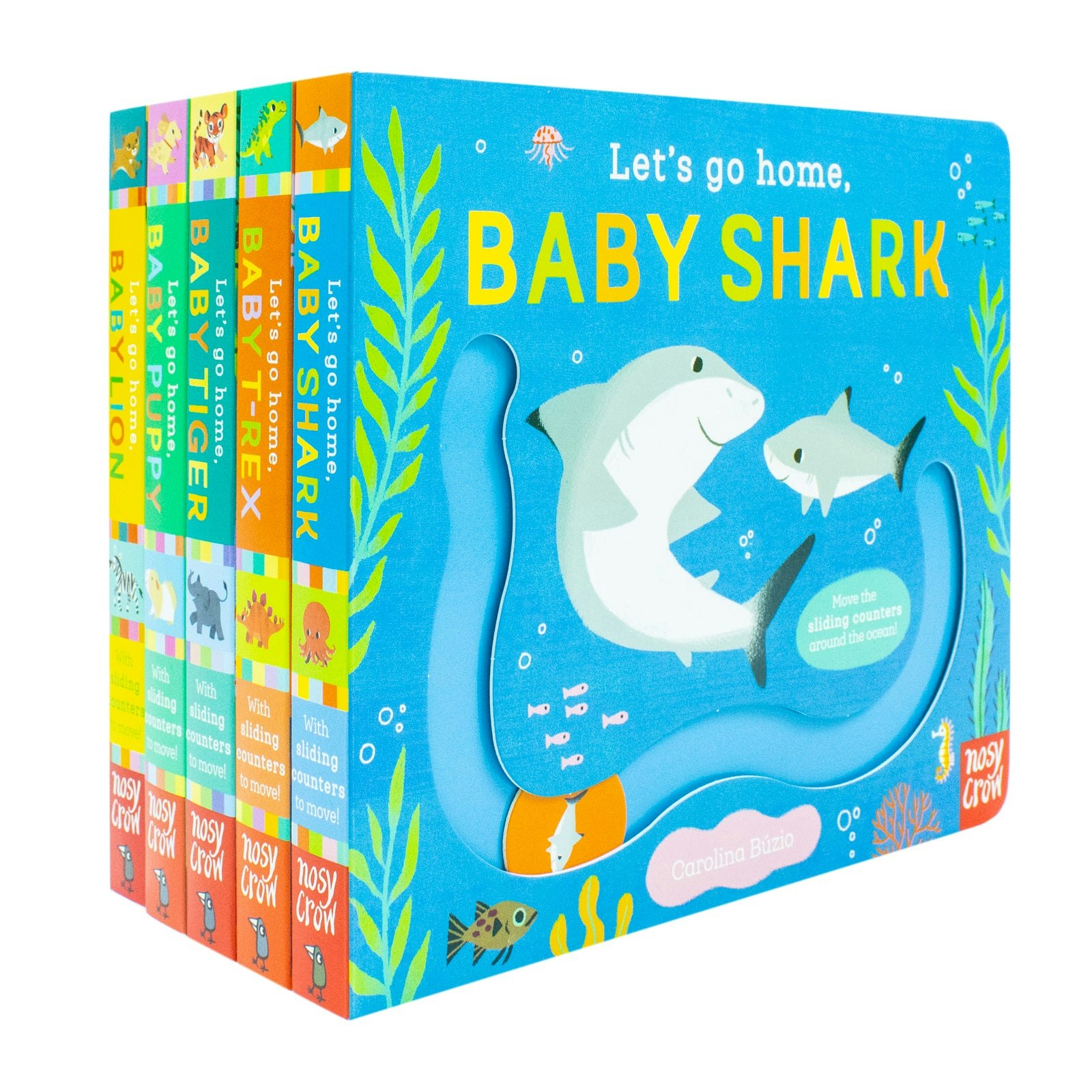 Various Publishers Let’s Go Home Series 5 Books Collection Set (Baby Shark, Baby T-Rex, Baby Tiger, Baby Puppy, Baby Lion)