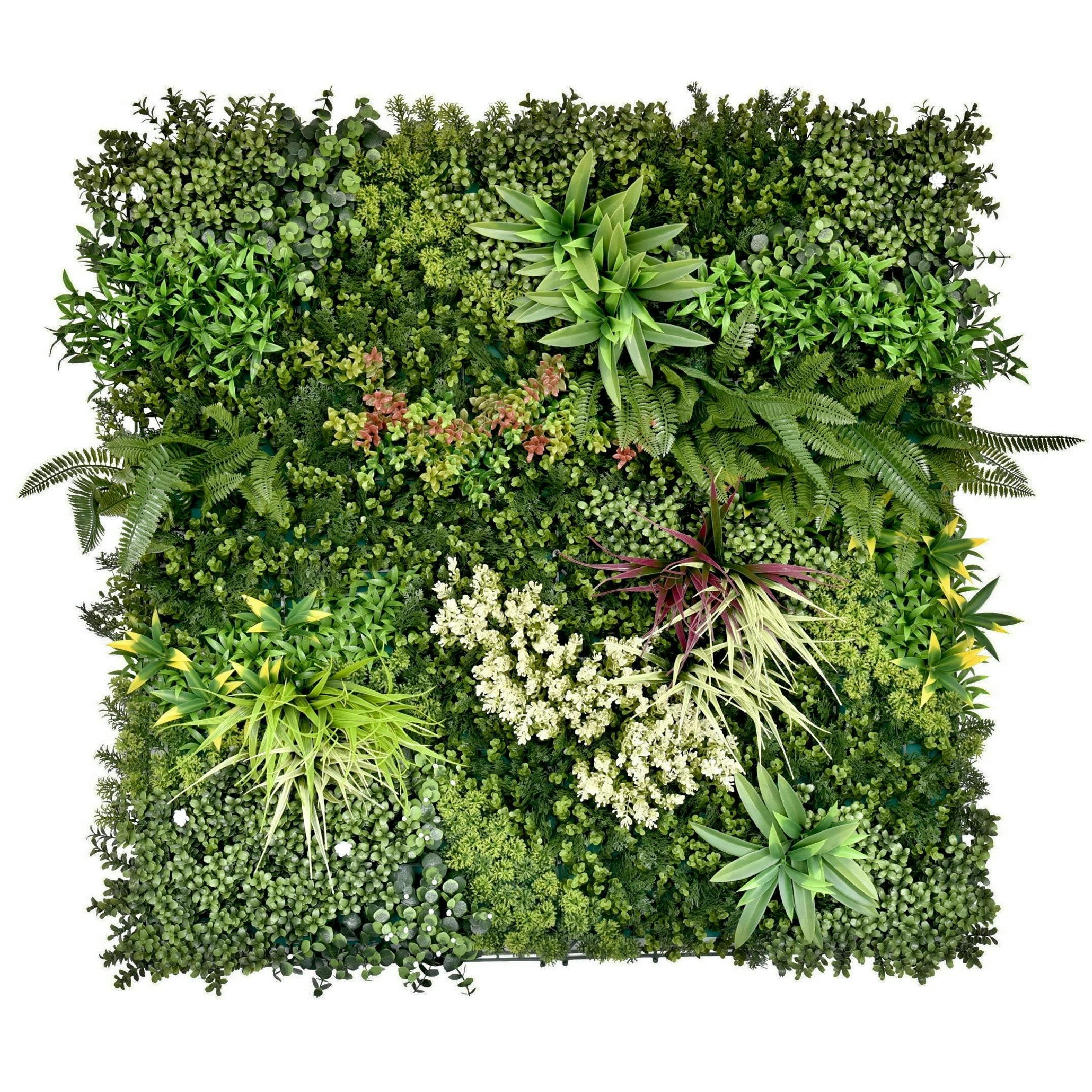 Rackhams Green Premium Artificial Plants Wall Panel 1M X 1M - Gala B