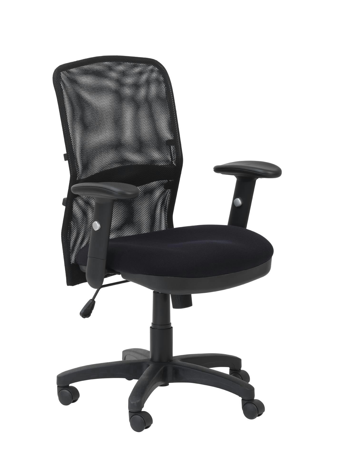 Dorel Home Black Dakota Office Chair With Mesh Back