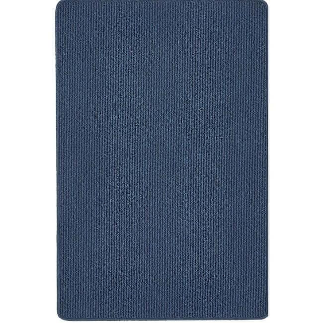Rackhams Blue Washable Plain Mat And Runner - 67X100 Cm
