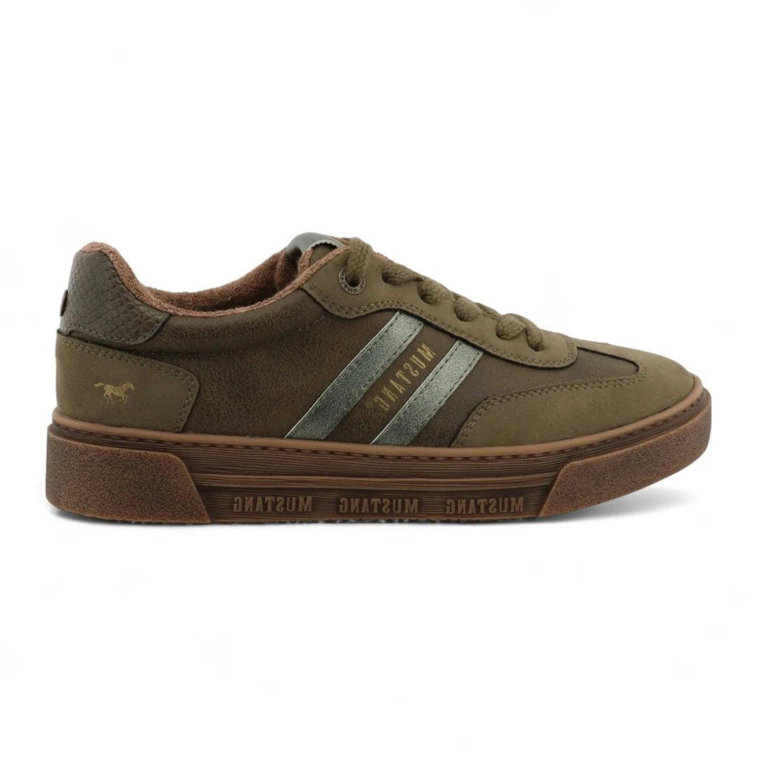 Mustang Women's Green Olive Street Platform Sneakers Shoes - Eu 41