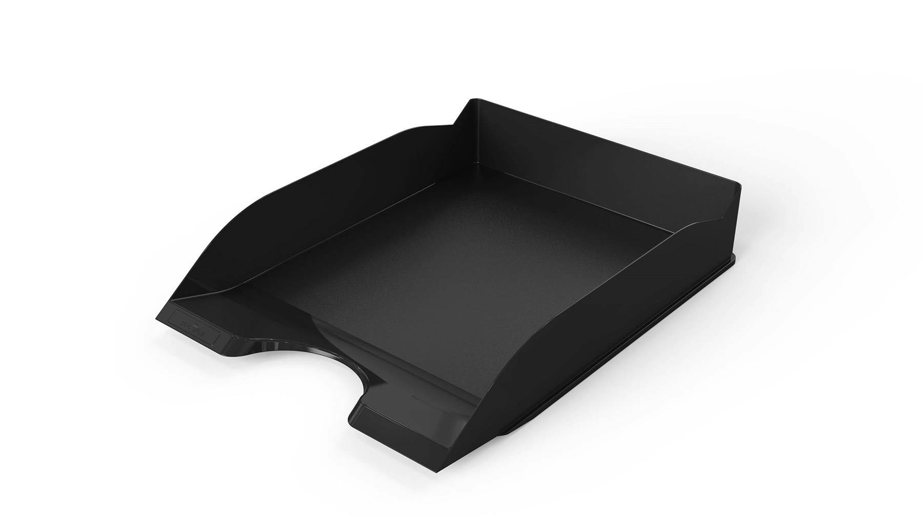 Rackhams Black New Stackable Letter Tray | Document Paper File | A4+