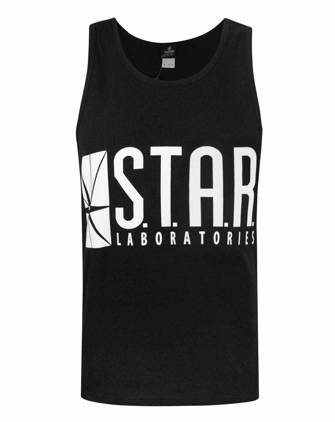 Vanilla Underground Men's Black Dc Comics Tv Star Laboratories Vest - XX-Large