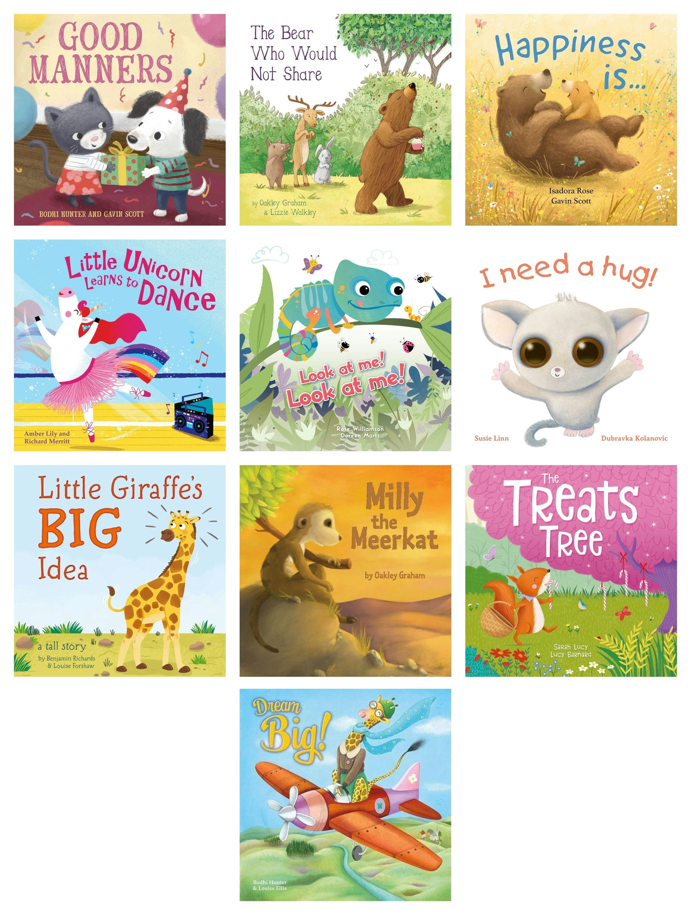 Various Publishers Imagine That Picture Storybooks Set 2: 10 Books Collection Set (Good Manners, The Bear Who Would Not Share, Happiness Is... + More)