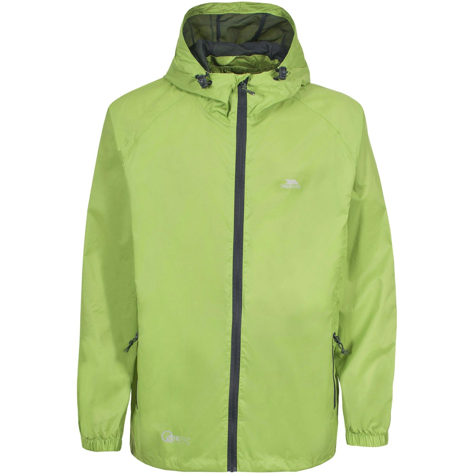 Trespass Unisex Adult Qikpac Waterproof Jacket - Leaf - Xxl - Leaf - 100% Polyamide