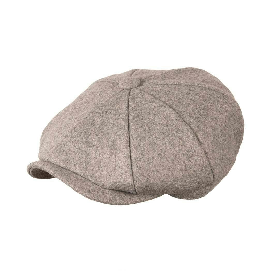Heritage Traditions Silver/Grey Carlyle Felt Newsboy Cap