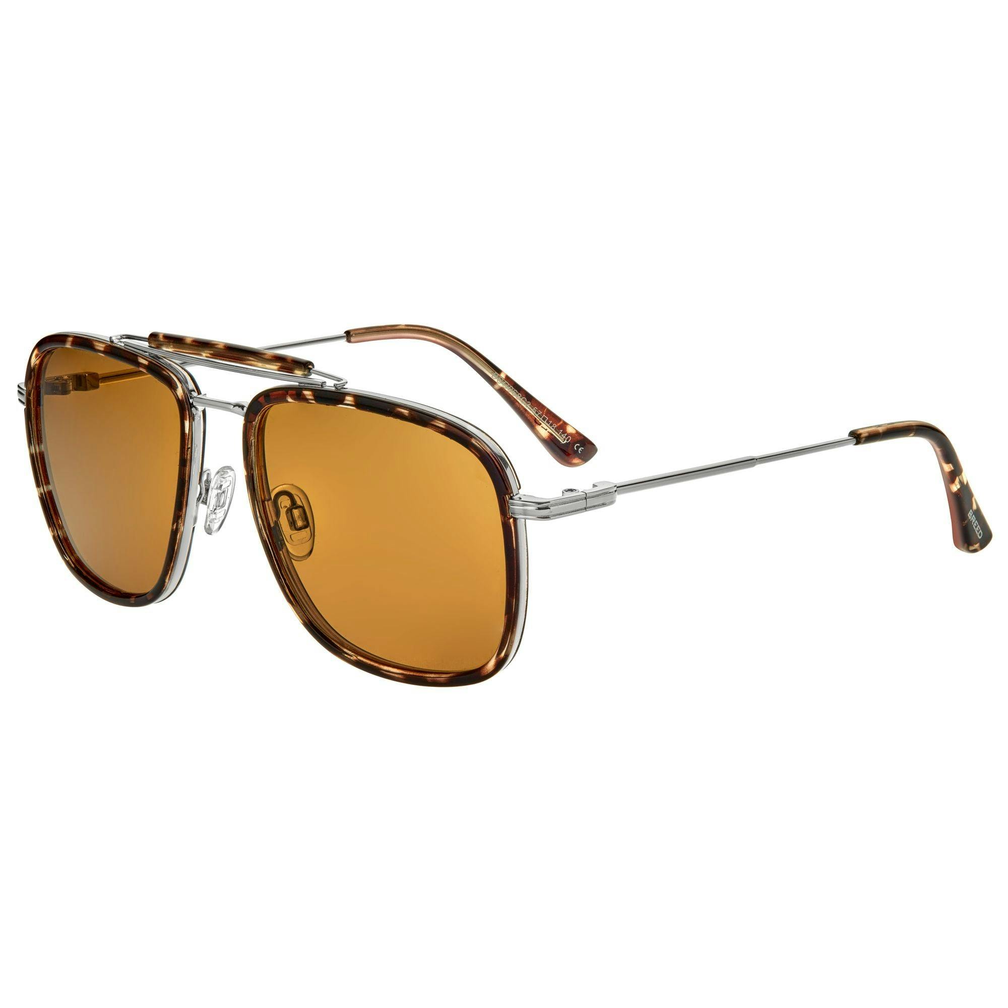 Breed Brown Flyer Polarized Sunglasses - Tortoise
