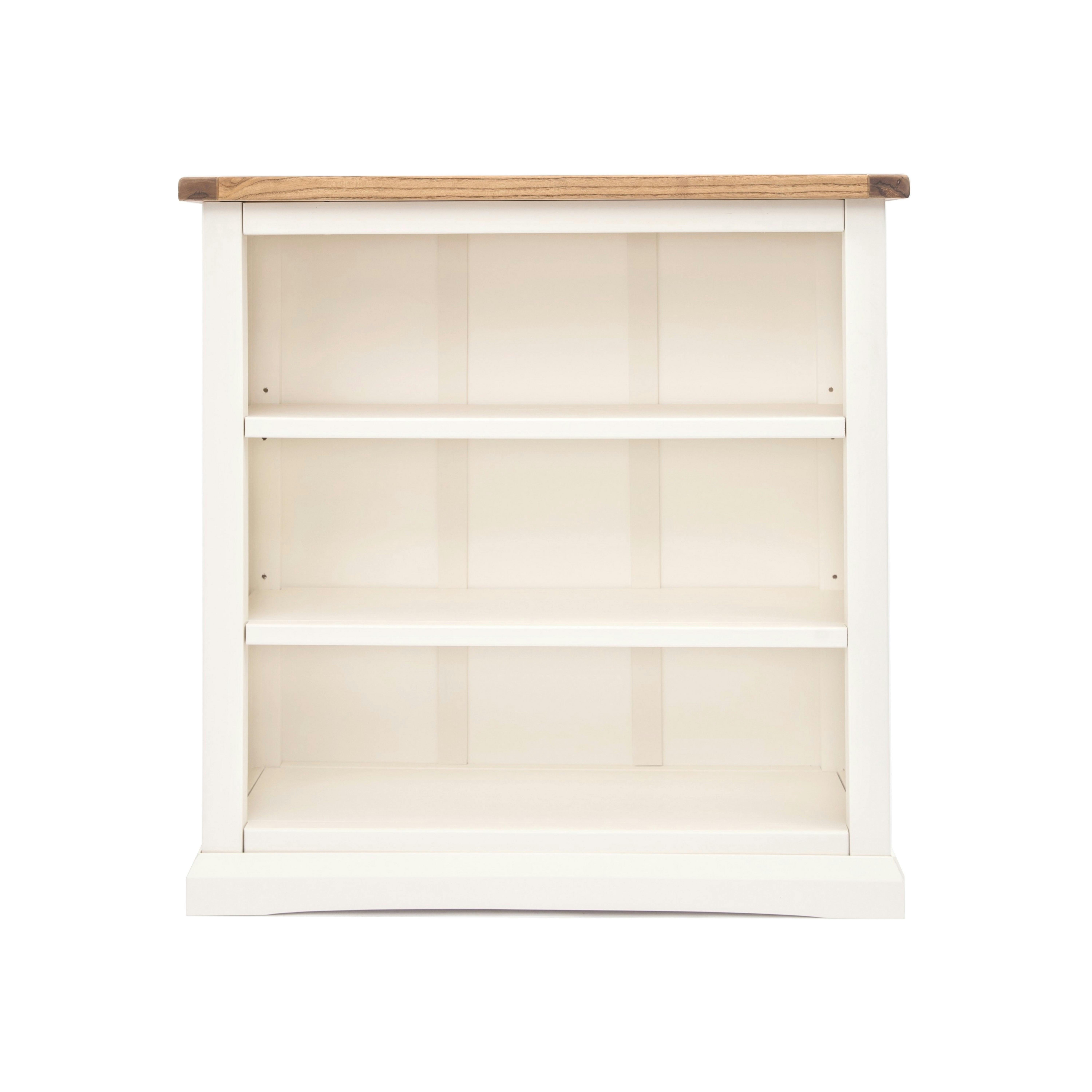 Rackhams White Bookcase With Plinth 90X90x30cm - Off