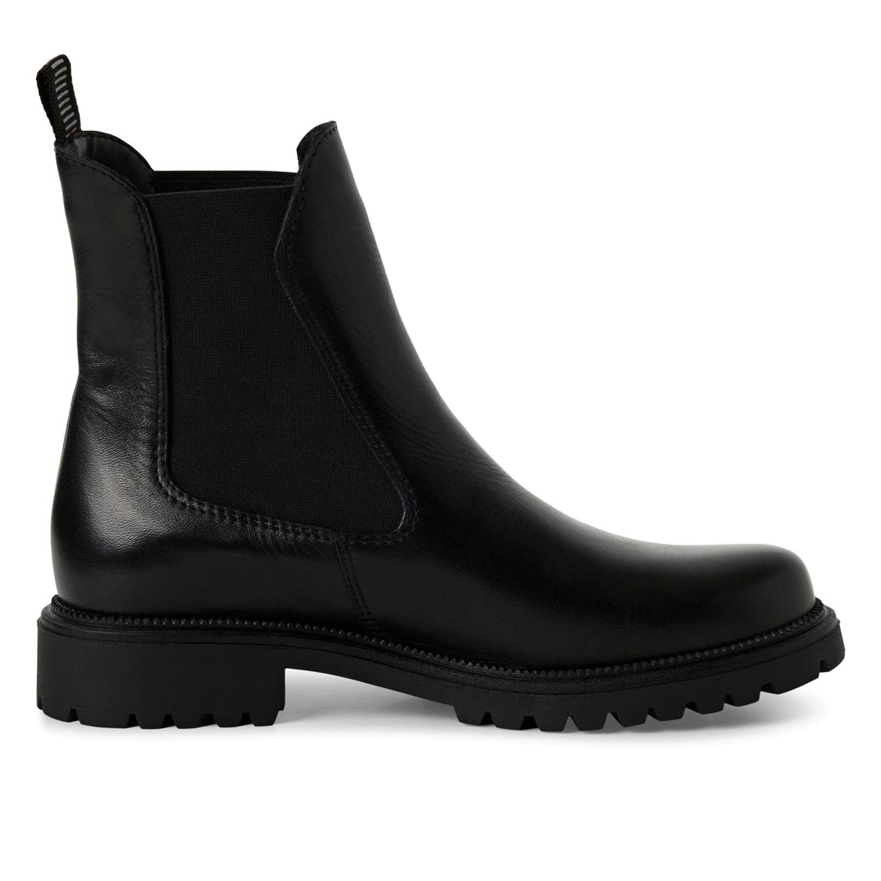 Tamaris Women's Black Leather Classic High Chelsea Ankle Boots - Uk 5 | Eu 38 | Us 7