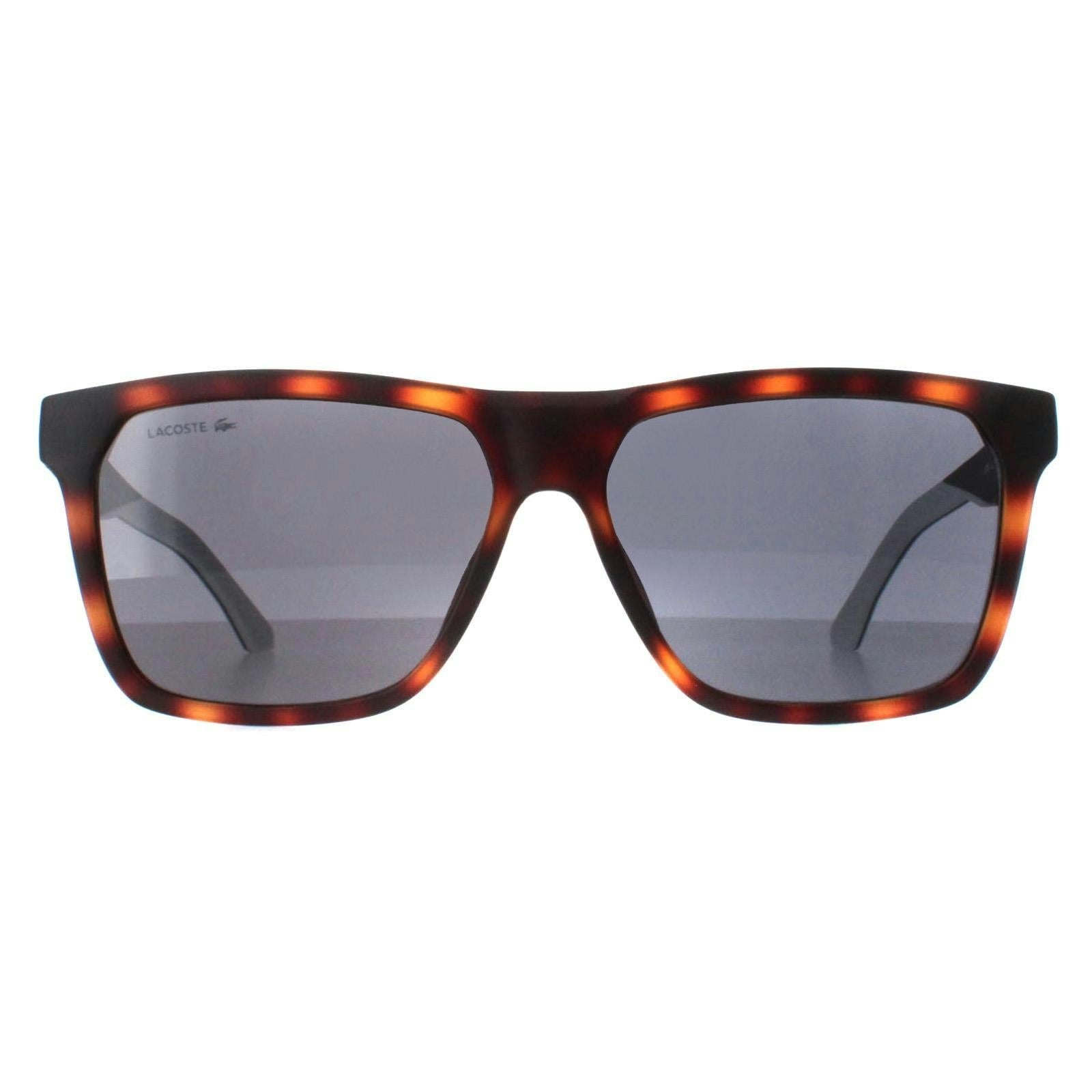 Lacoste Men's Grey L972s Matte Havana Sunglasses