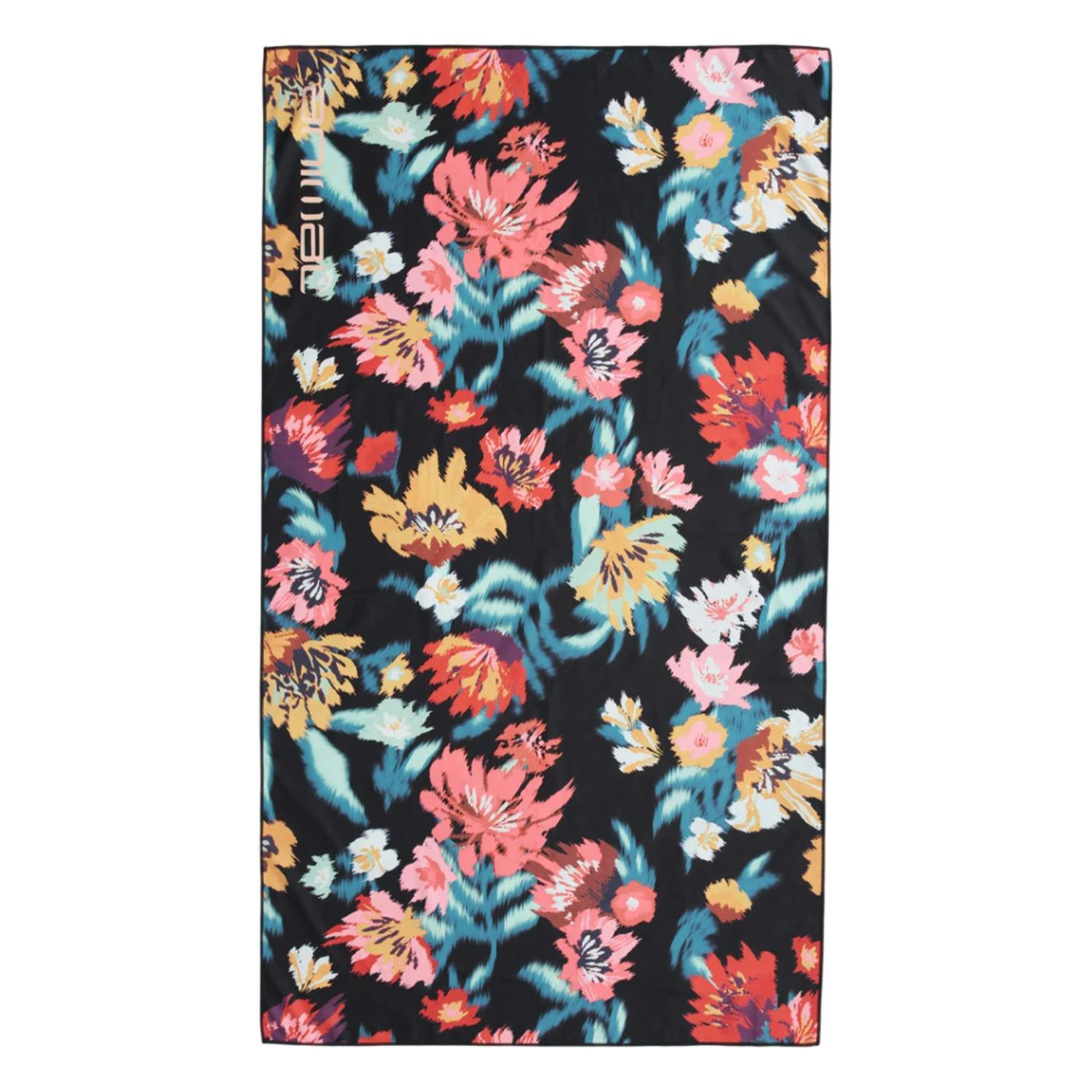 Rackhams Flowers Travel Microfibre Towel - Multicoloured - One Size - Multicoloured - 100% Mixed