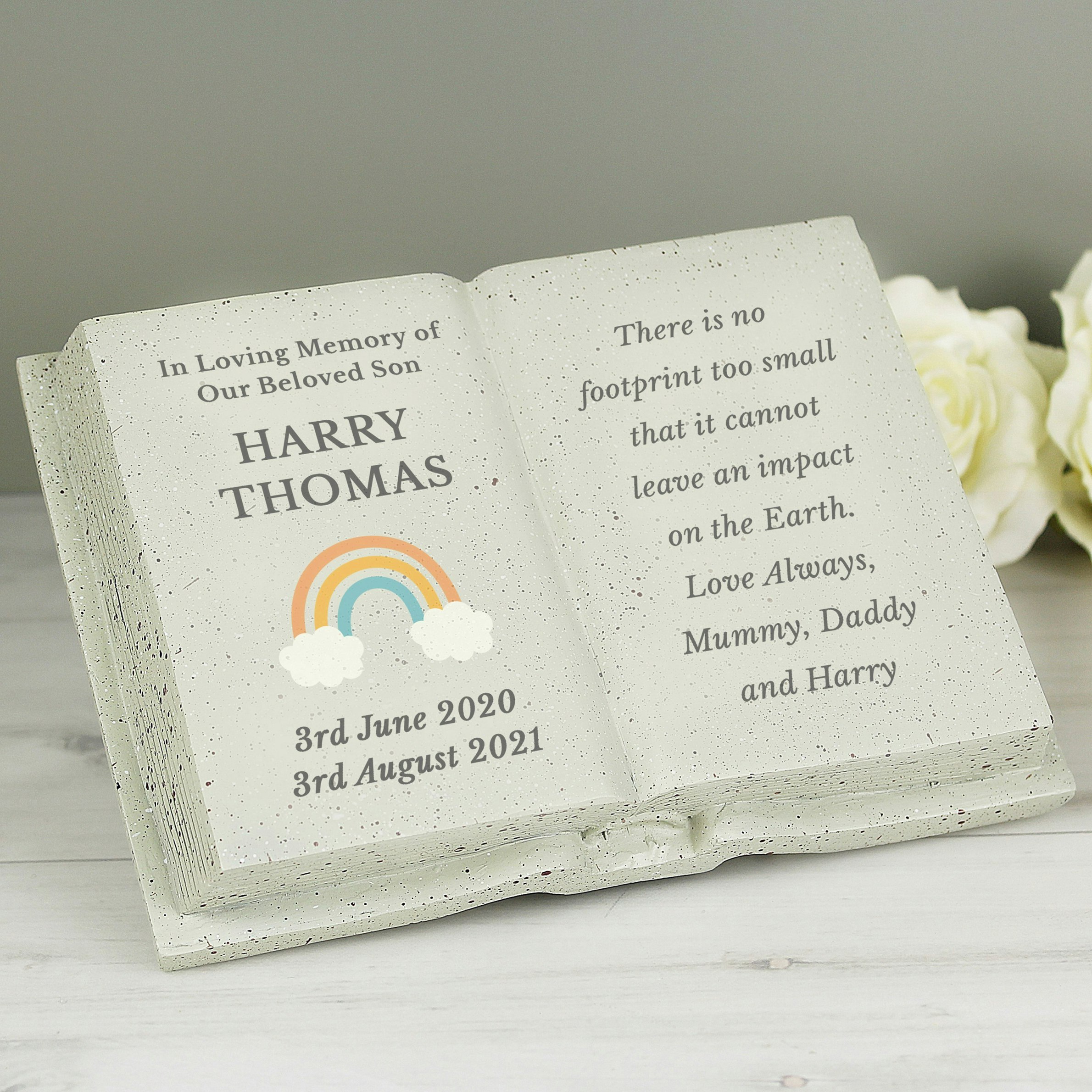 Personalised Memento Company Personalised Rainbow Memorial Book