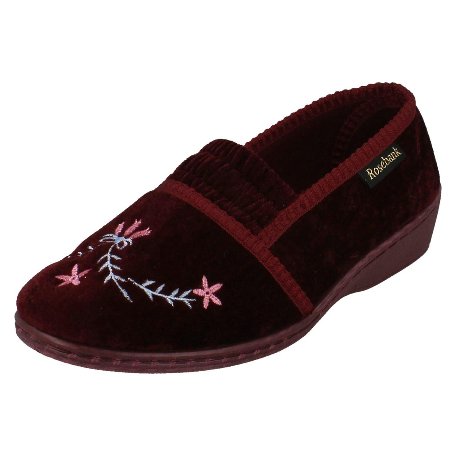 Rosebank Women's Burgundy Casual Slippers Tanya - Uk 7