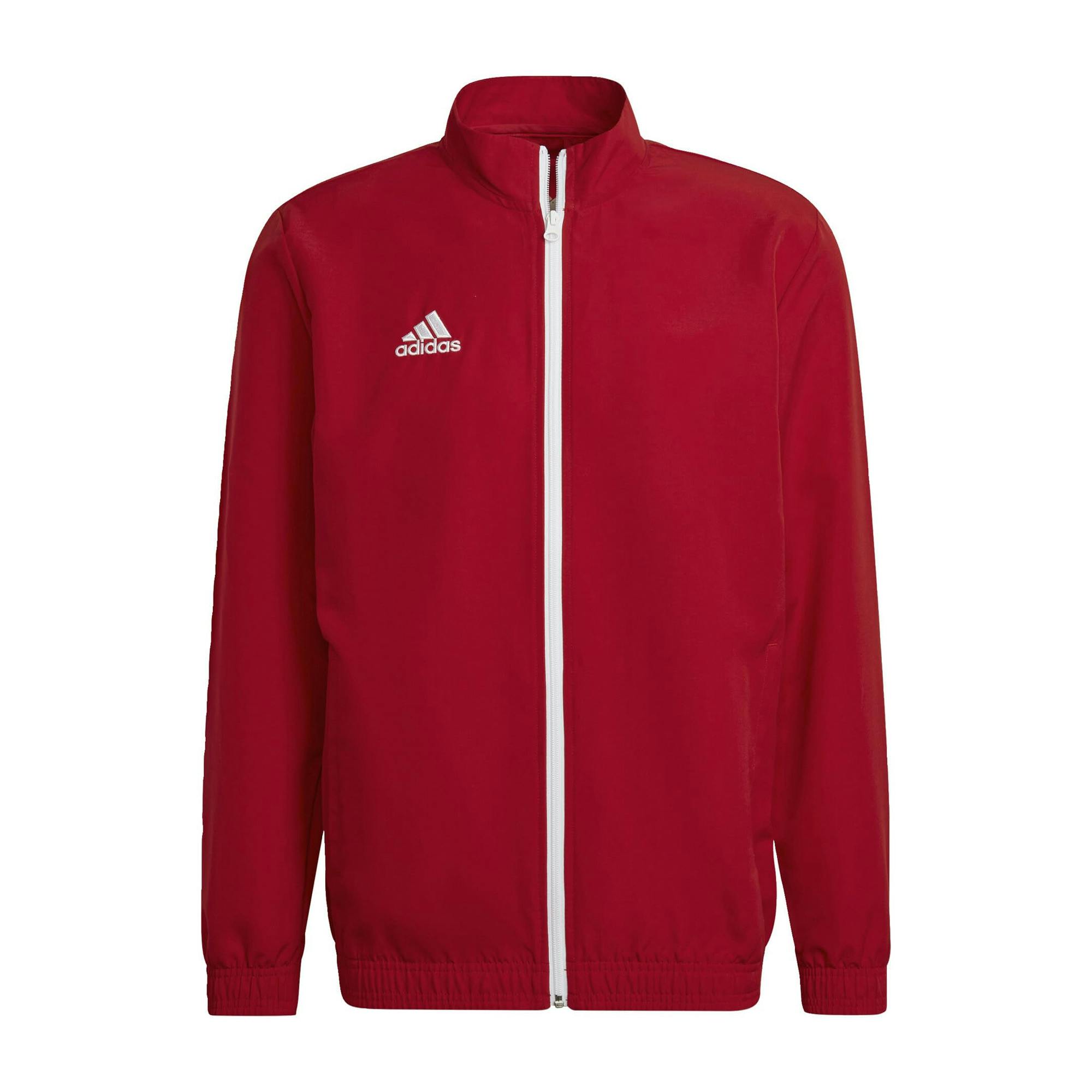 Adidas Men's Red Entrada 22 Track Jacket - Team Power - L - Team Power - 100% Recycled Polyester