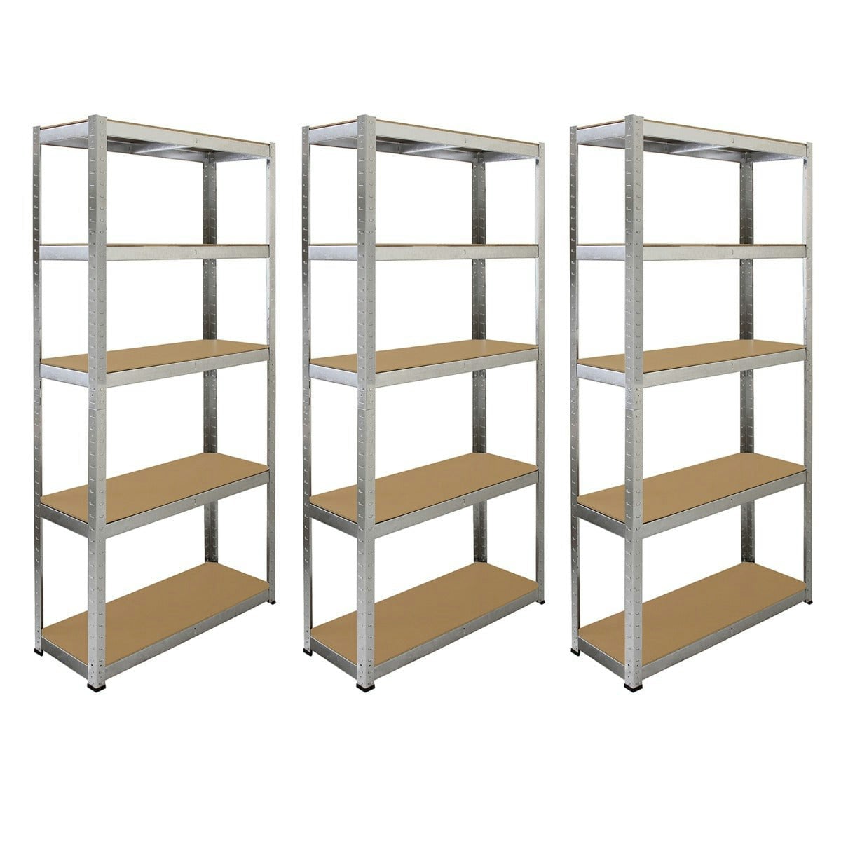 Rackhams 6 X Galwix 90Cm X 180Cm X 30Cm Galvanised Racking
