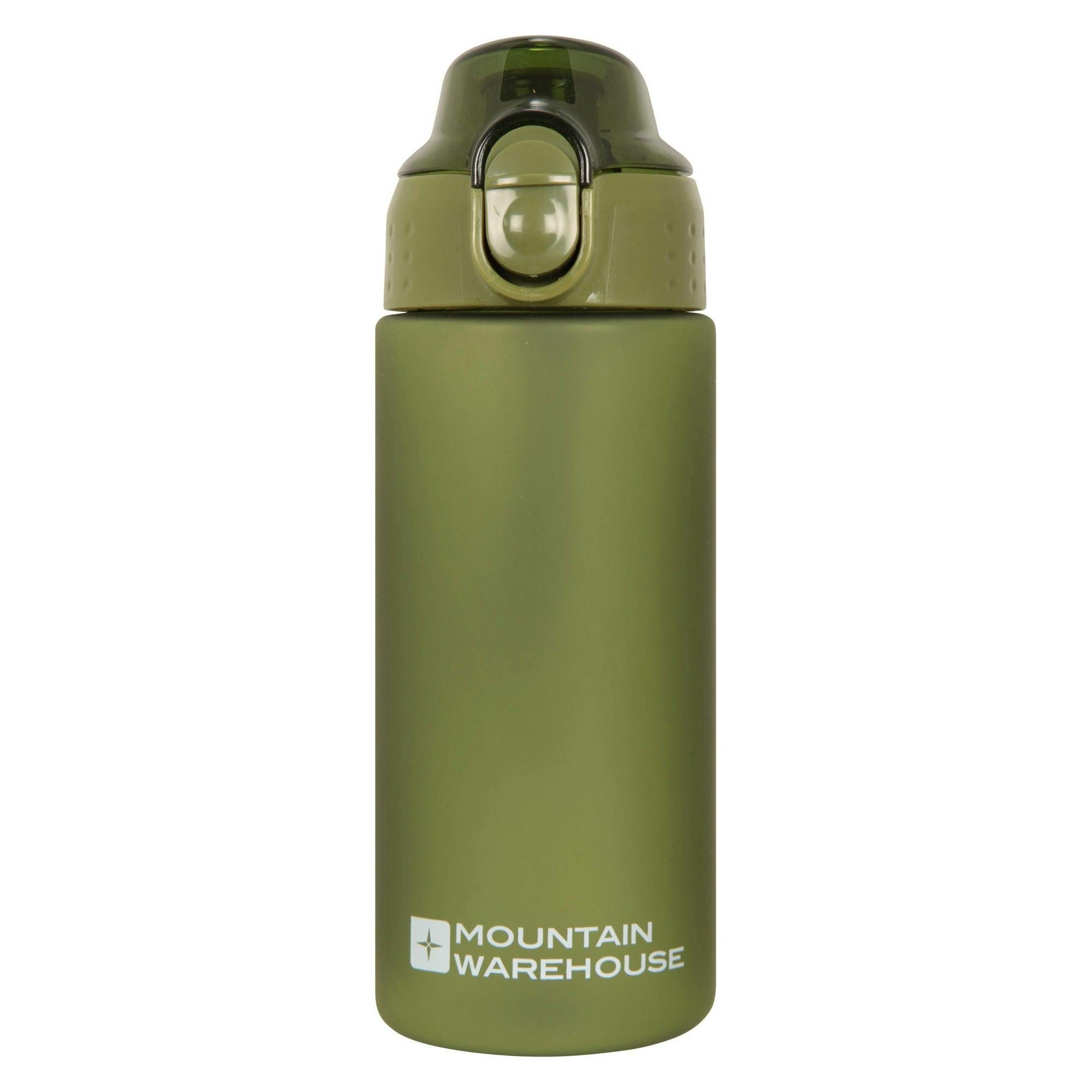 Mountain Warehouse Green Push Lid Bpa Free 500Ml Water Bottle - Khaki - One Size - Khaki