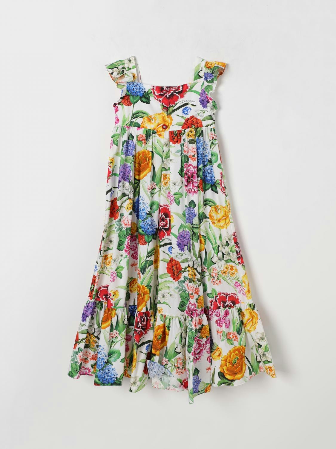 Dolce & Gabbana Floral Maxi Dress Tiered Hem