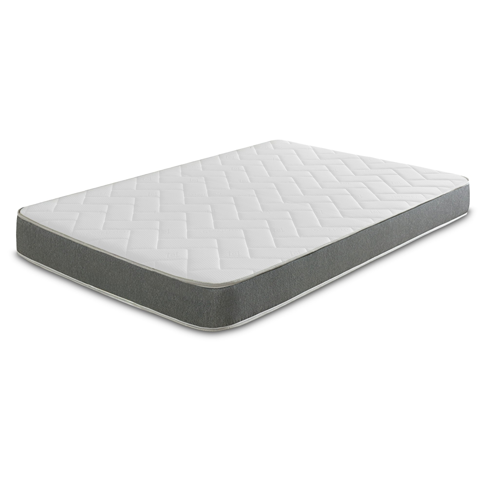 Starlight Beds Grey Large Brick Hybrid Mattress - 19Cm Deep, Soft Firmness - 1 - 4Ft6 Double Mattress (135Cm X 190Cm)
