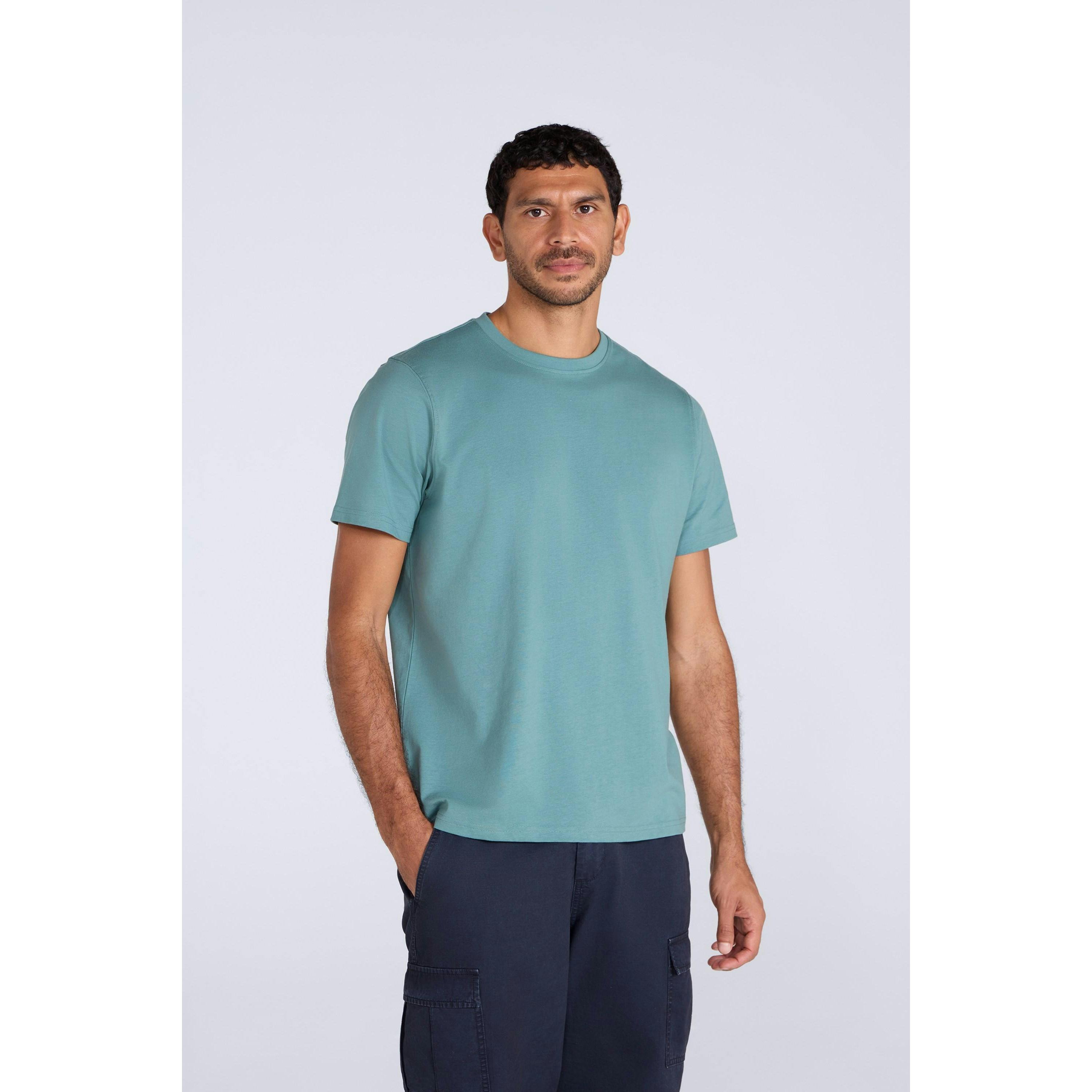 Animal Men's Green Otis Plain Oversized T-Shirt - M - 100% Mixed