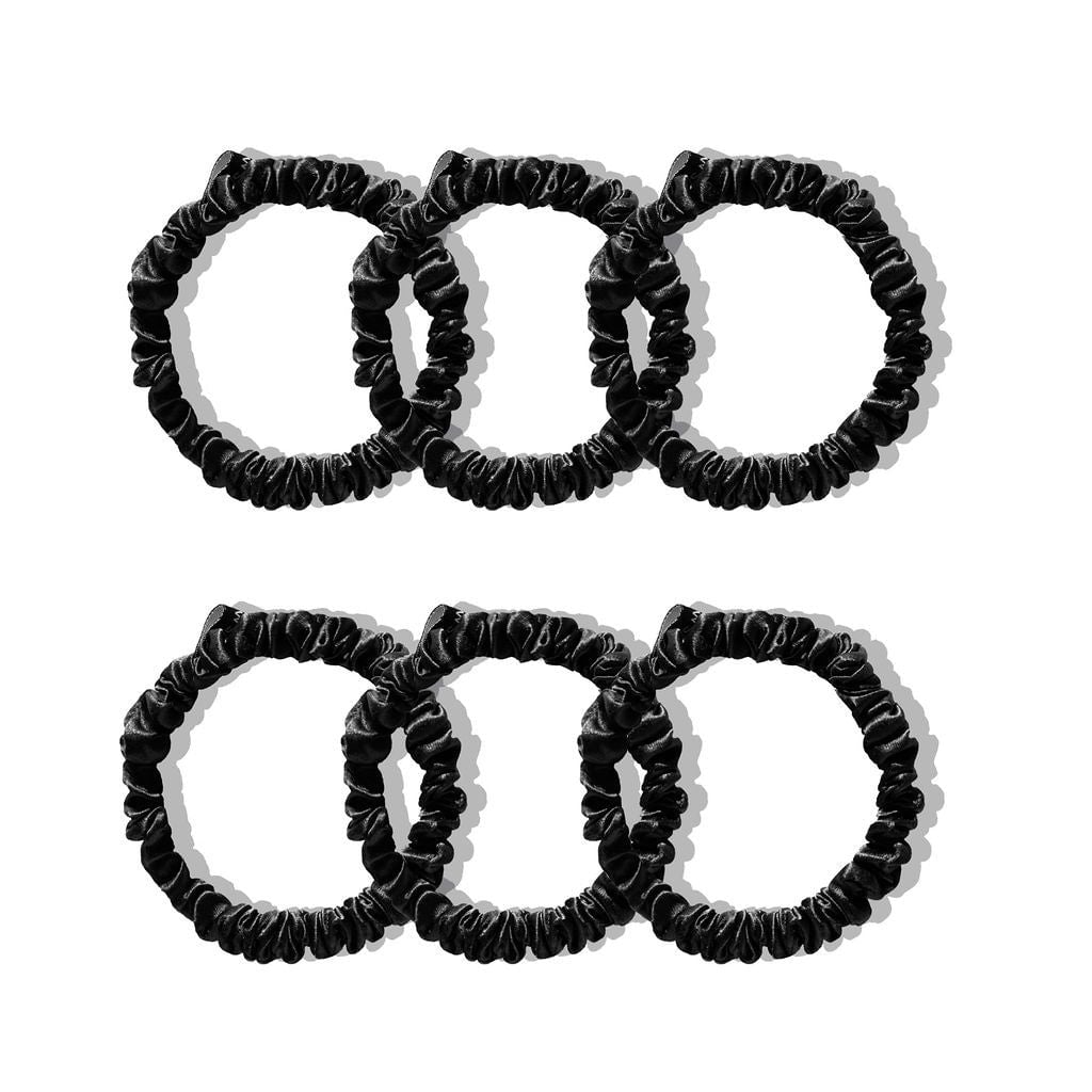 Drowsy Sleep Co Black Skinny Scrunchie Set - Jade