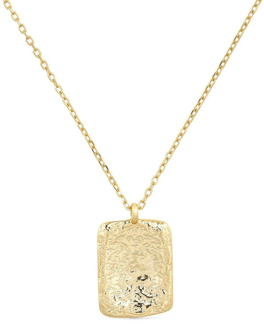Elk & Bloom Gold Chunky 18K Coin Medallion Necklace - Pendant Only - No Thank You