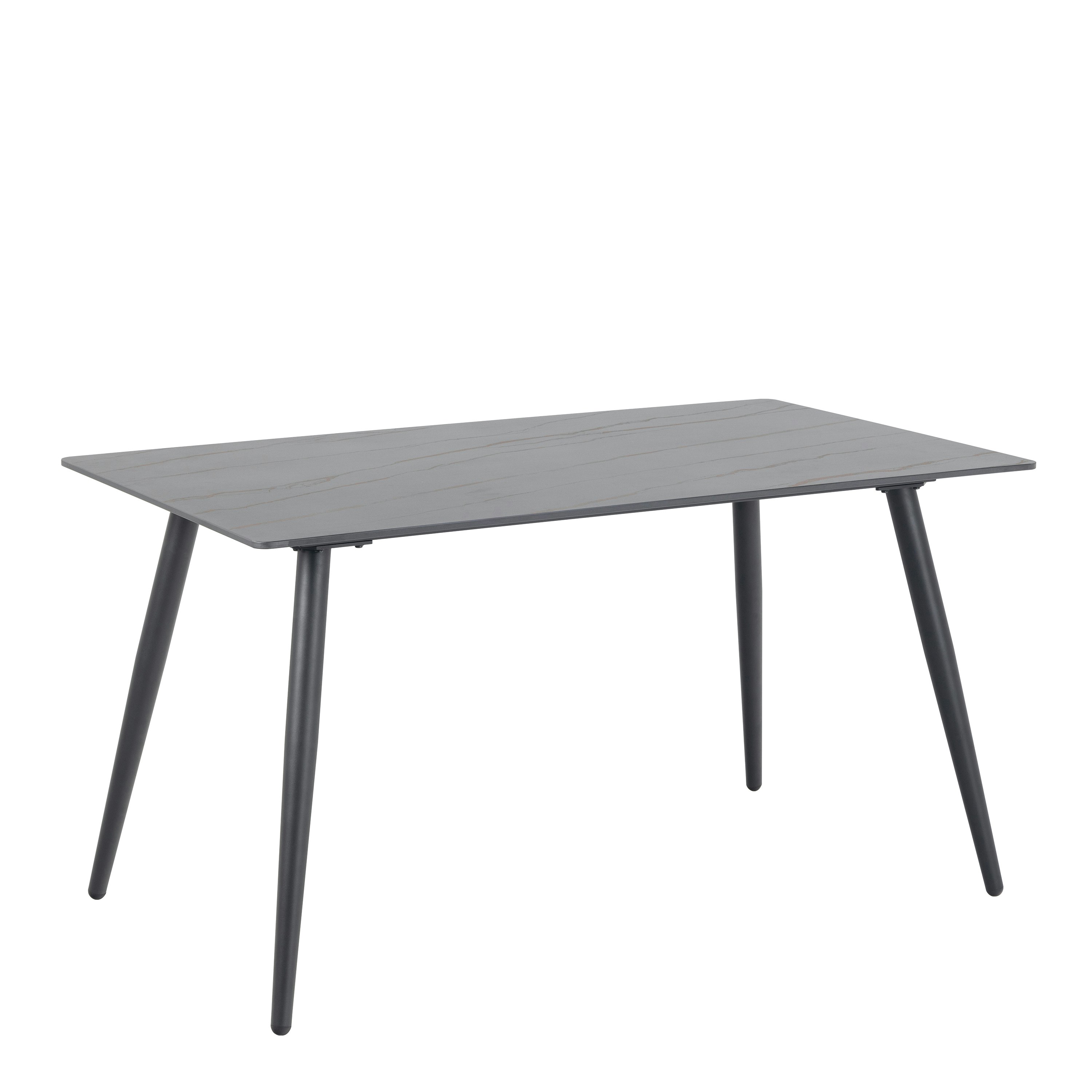 Furniture To Go Black Wicklow Ceramic Dining Table In - No