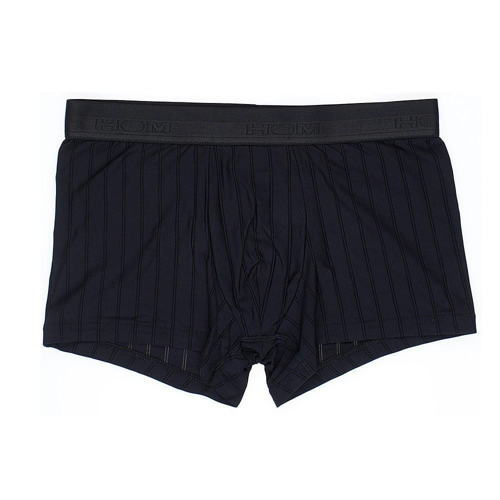 Hom Men's Black Chic Temptation Microfiber Boxer Brief, - Xl