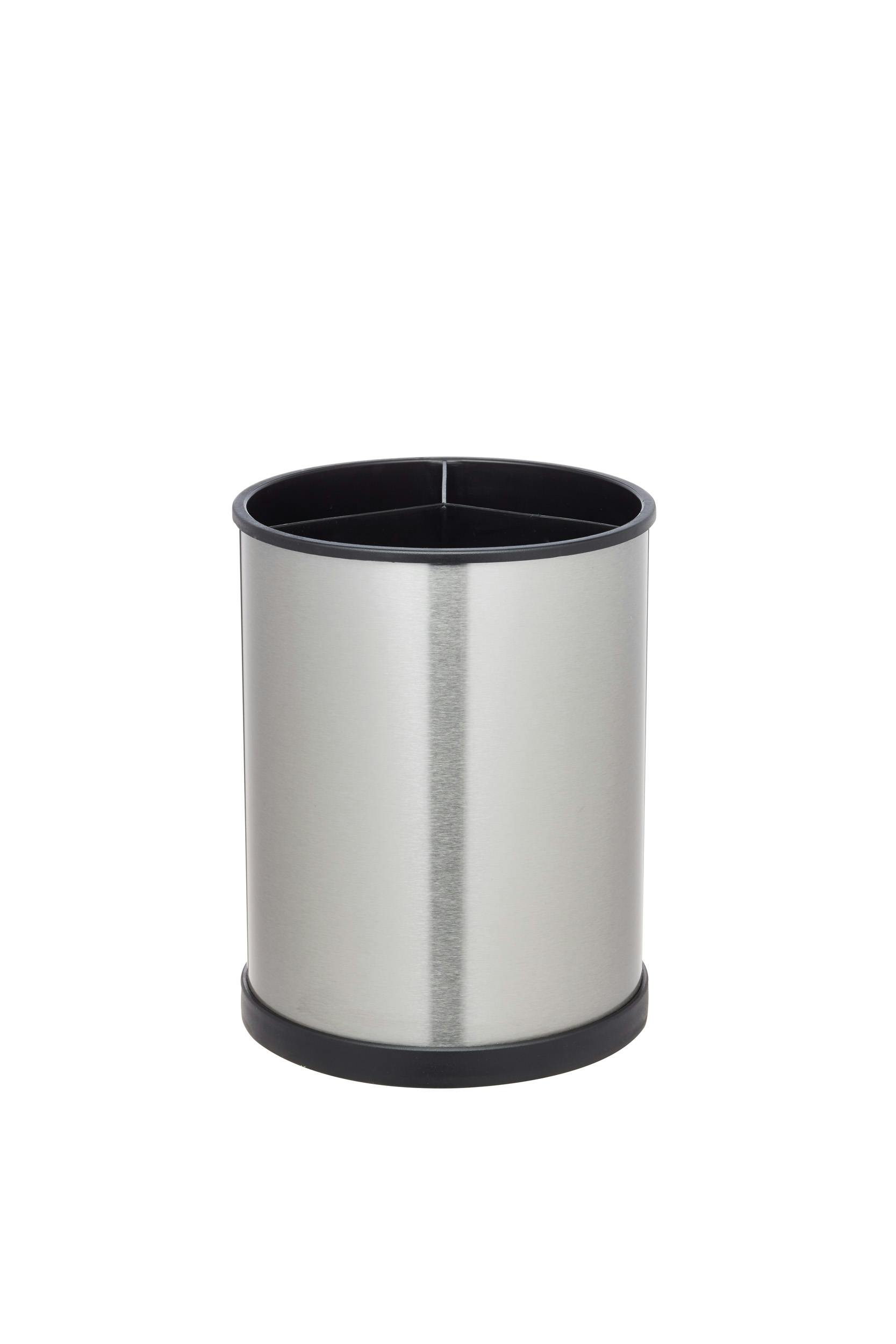 Rackhams Silver Rotating Stainless Steel Finish Utensil Holder - Plastic - Utensil Holder