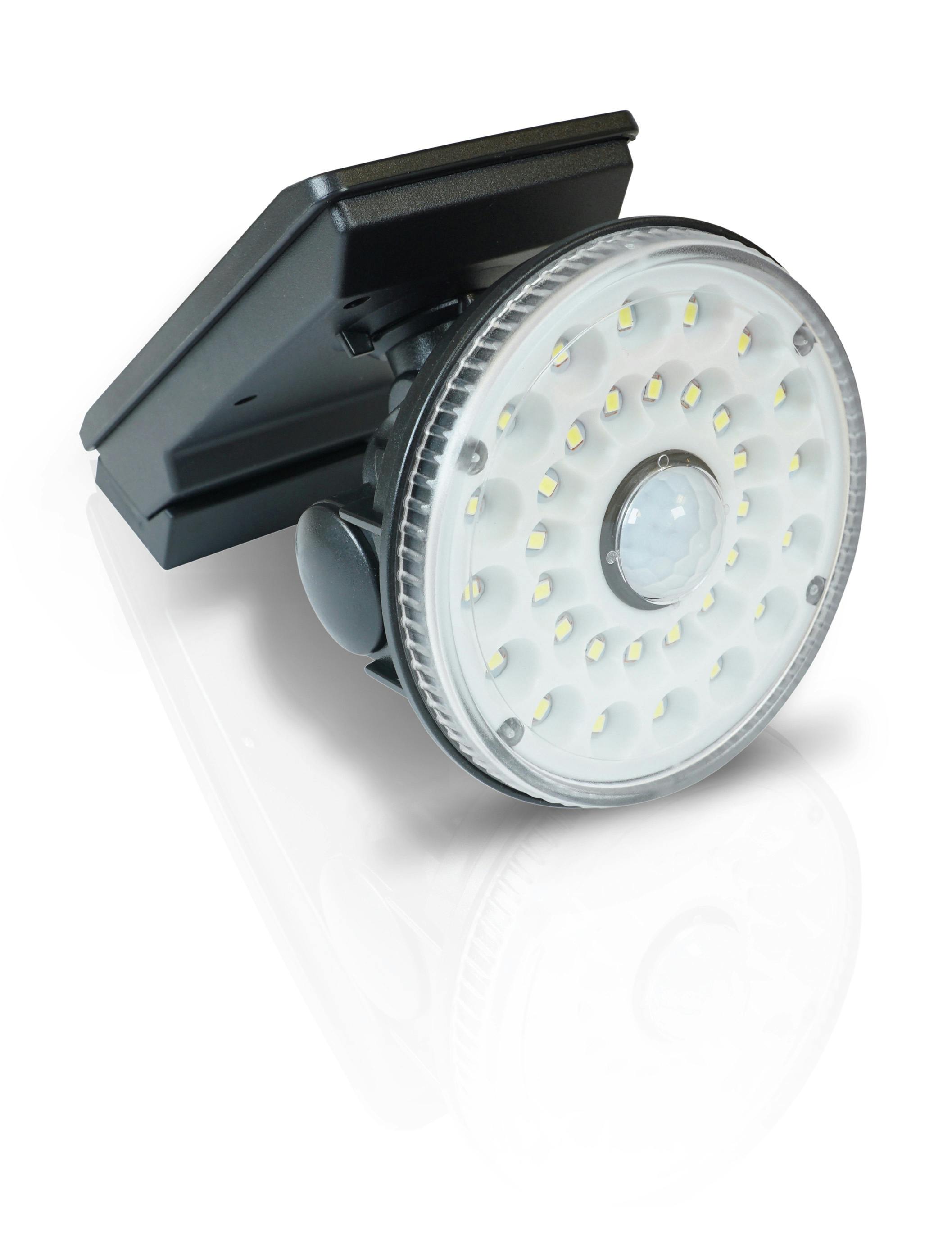 Rackhams Light Led Solar Security Wall Lamp With Movement Sensor